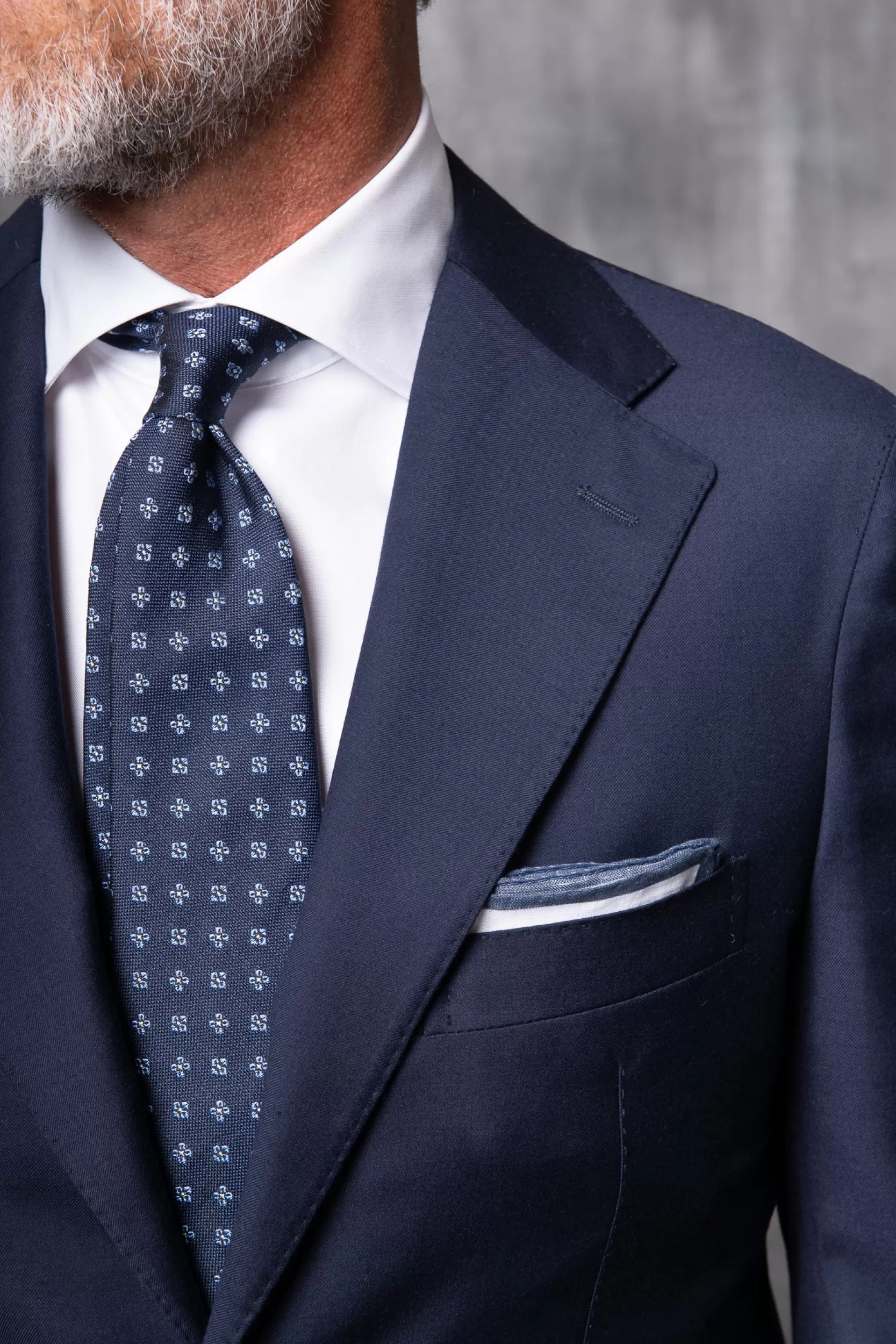 Fashion Pini Parma Abito Full Canvas In Lana Loro Piana Super 150's - Made In Italy Blu