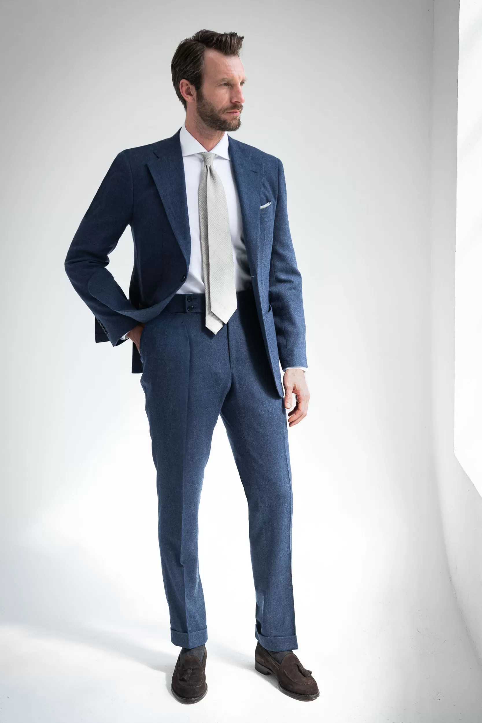 Flash Sale Pini Parma Abito In Lana E Cashmere ette - Made In Italy Blu