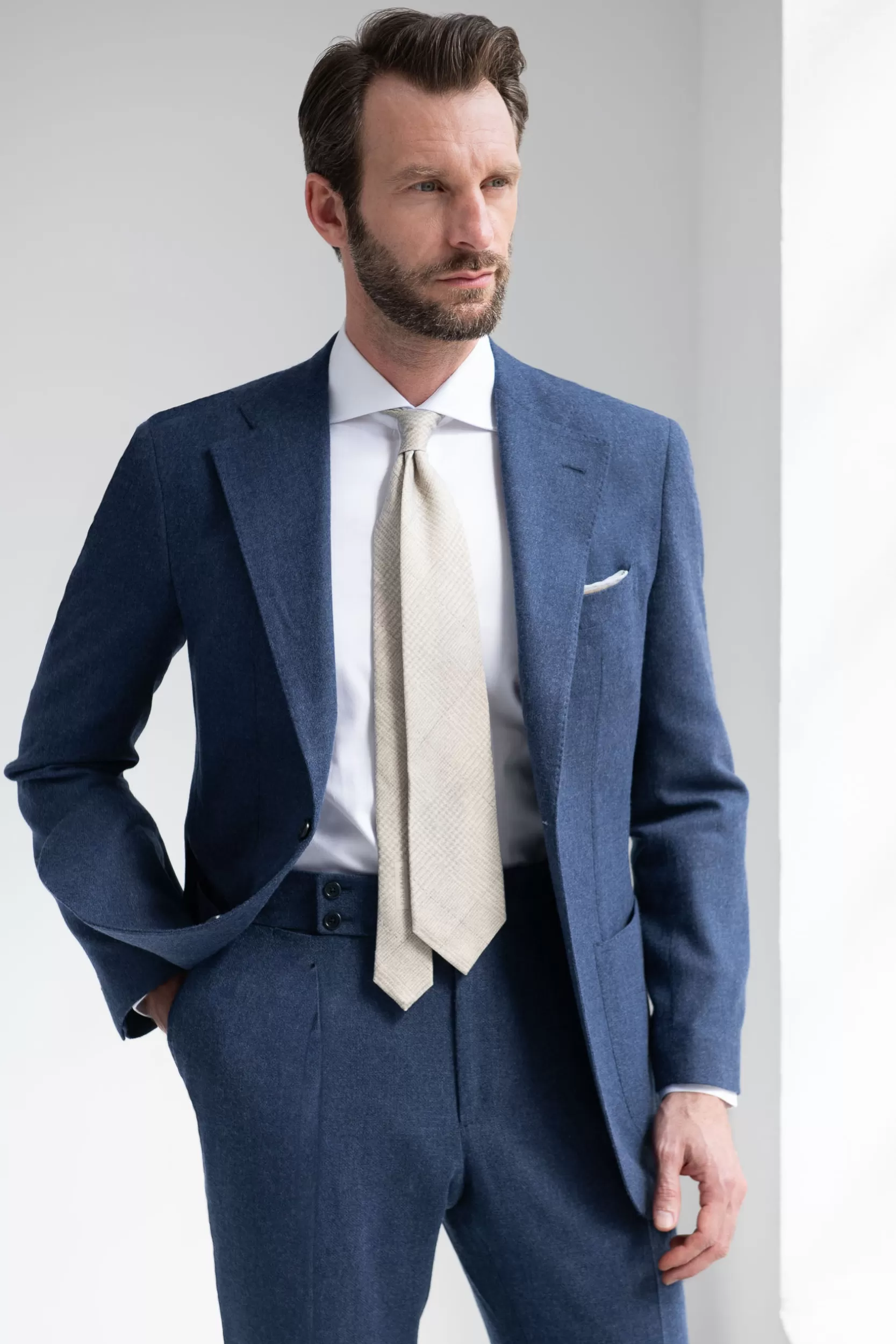 Flash Sale Pini Parma Abito In Lana E Cashmere ette - Made In Italy Blu