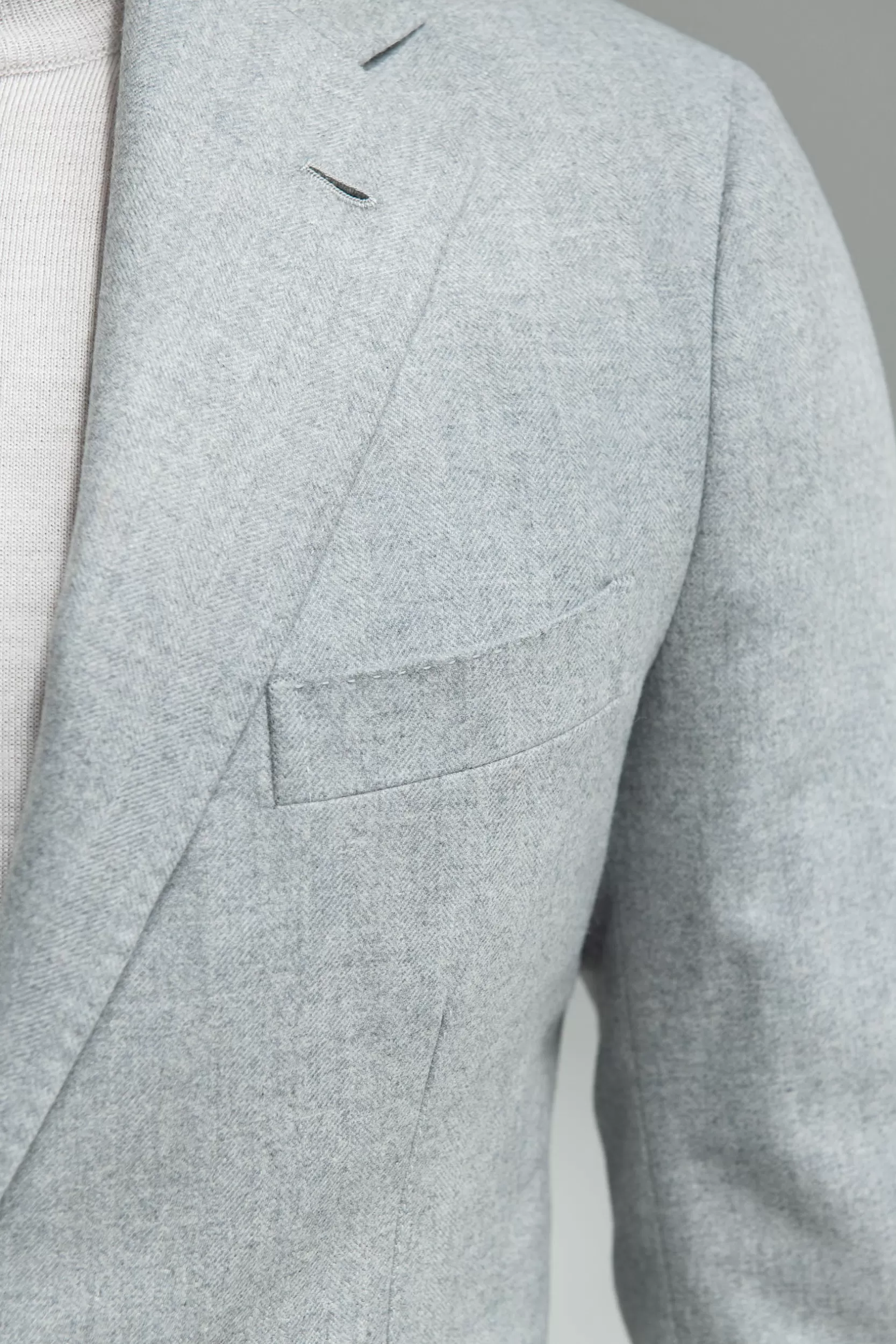 Discount Pini Parma Abito In Lana E Cashmere Spigato Azzurro – Made In Italy