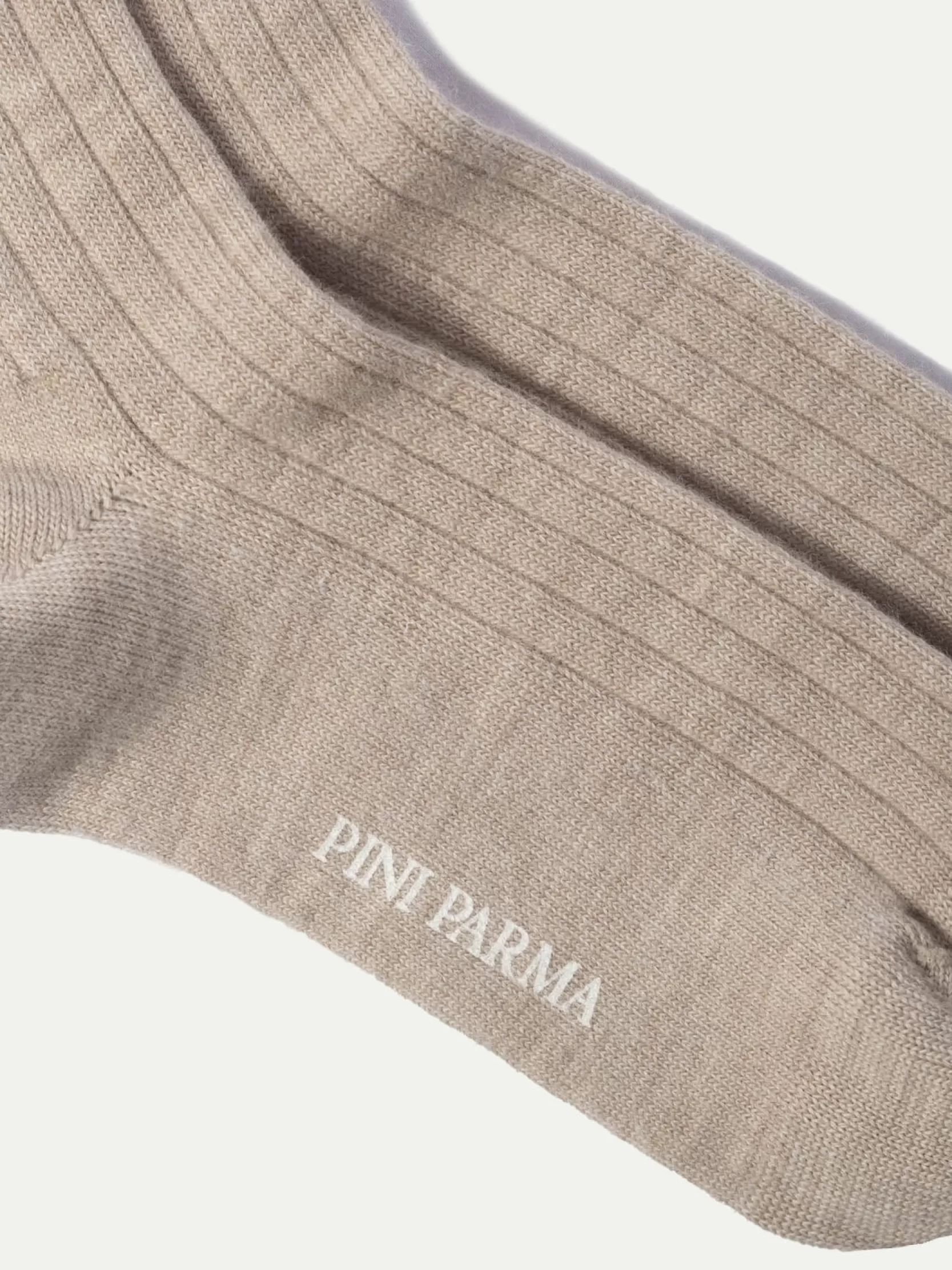 Best Sale Pini Parma - Calzini Corti In Lana Super Resistente - Made In Italy Beige