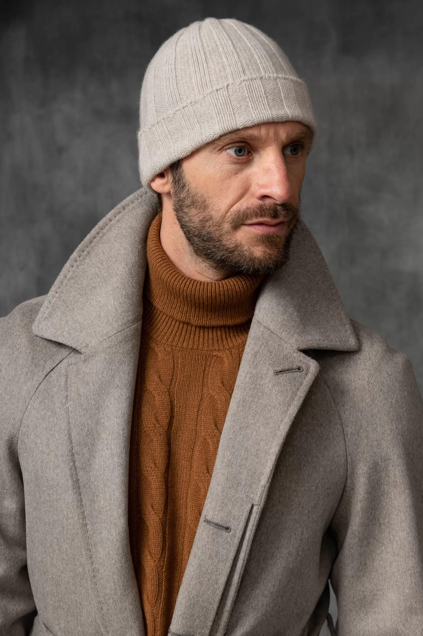Cheap Pini Parma Berretto In Maglia A Coste Di Cashmere - Made In Italy Beige