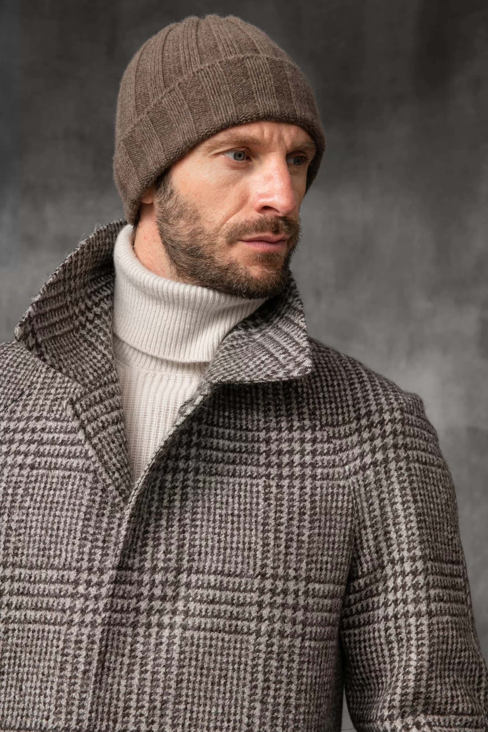 Cheap Pini Parma Berretto In Maglia A Coste Di Cashmere - Made In Italy Marrone