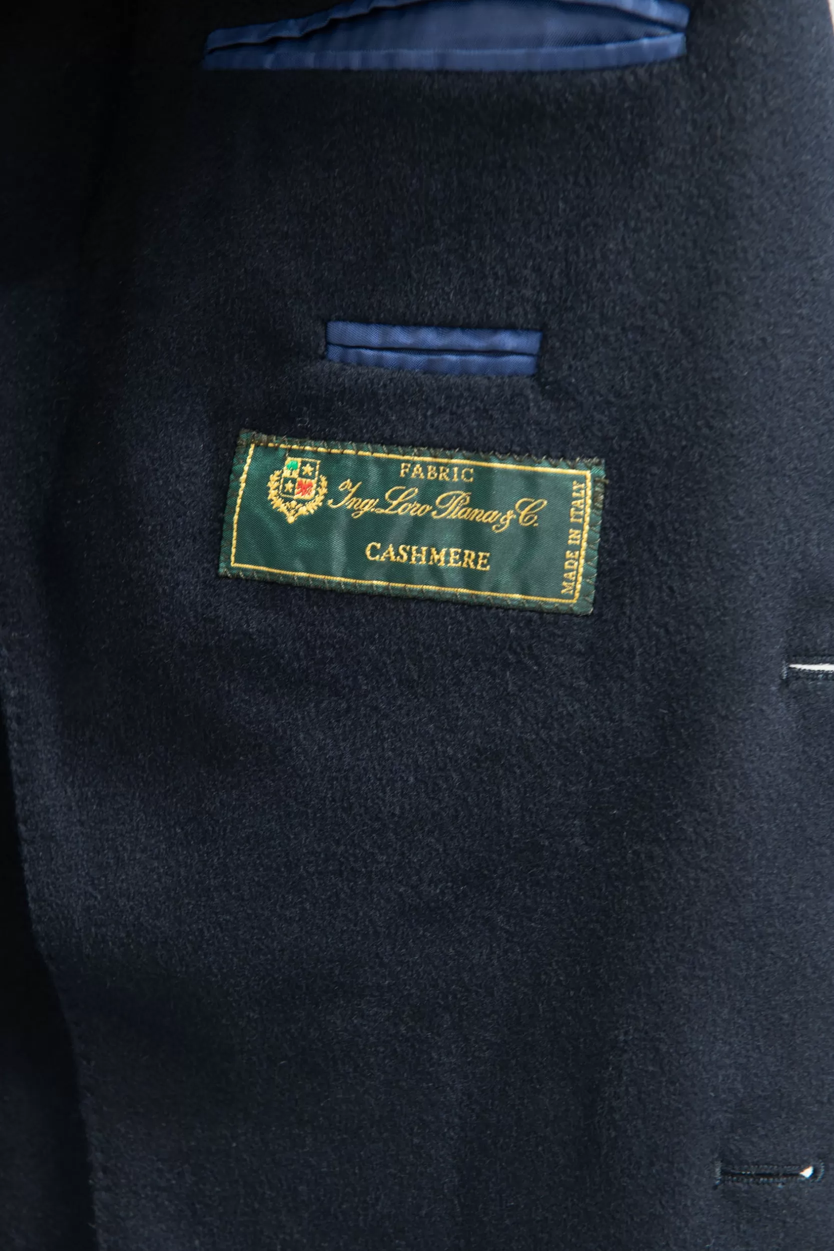 Fashion Pini Parma Blazer Blu In Cashmere Loro Piana - Made In Italy