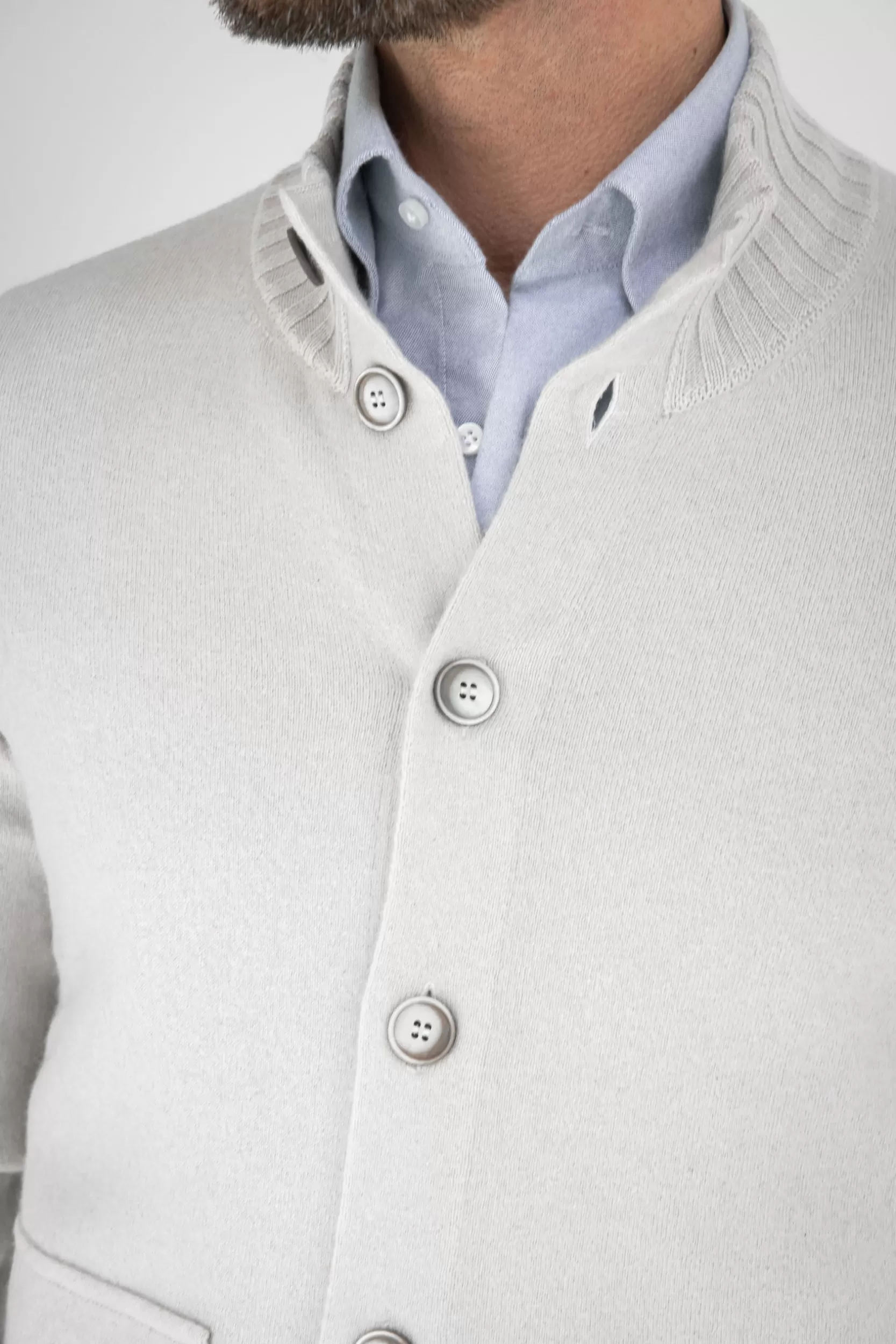 Online Pini Parma Bomber In Maglia Di Cashmere – Made In Italy Stone