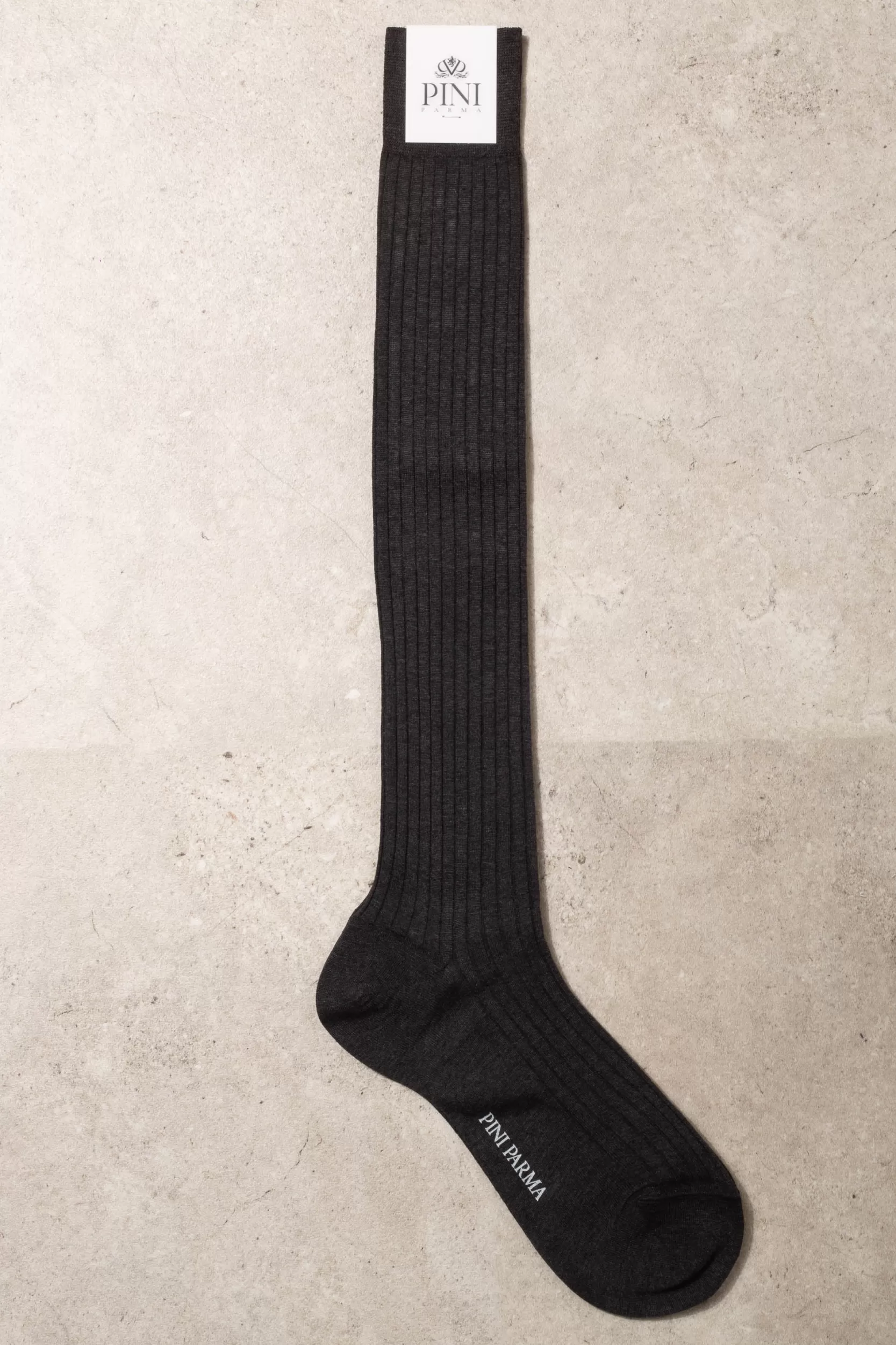 Fashion Pini Parma Calzini Lunghi Grigi - Made In Italy Grigio