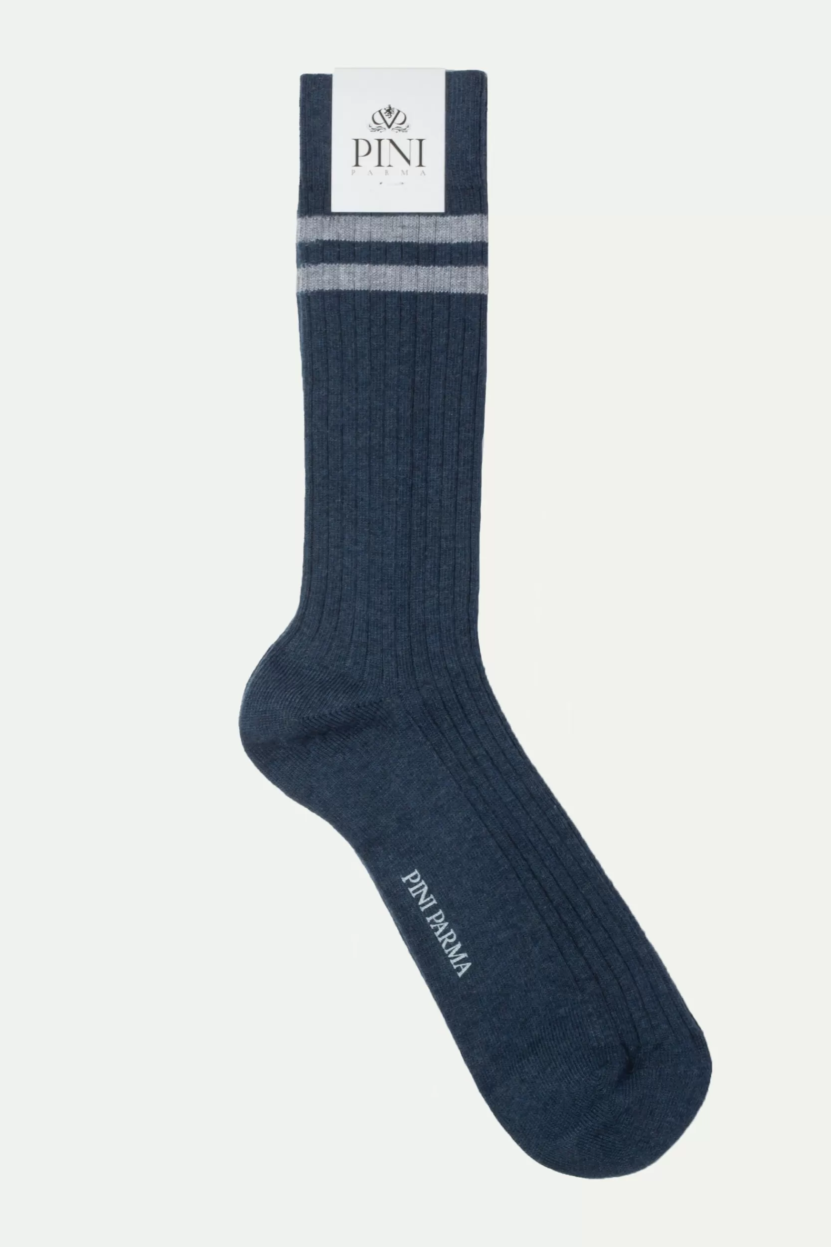 Best Pini Parma Calzini Sportivi Avio - Made In Italy Blue Avio