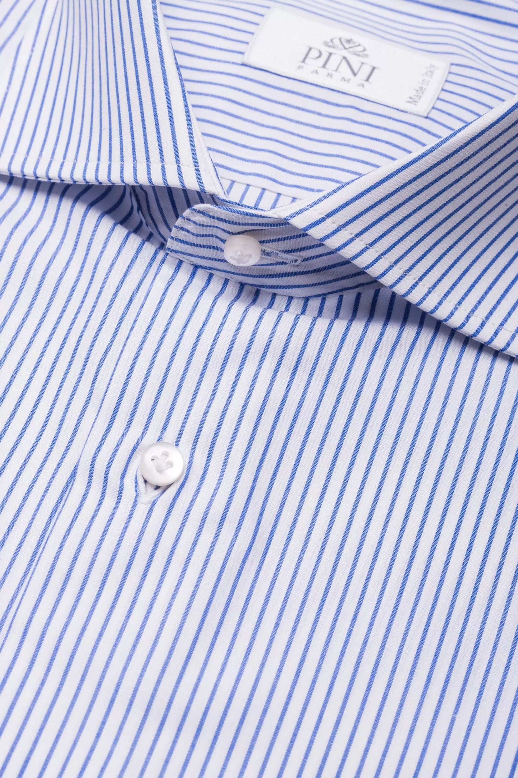 Cheap Pini Parma Camicia A Righe Avio - Made In Italy Blue Avio