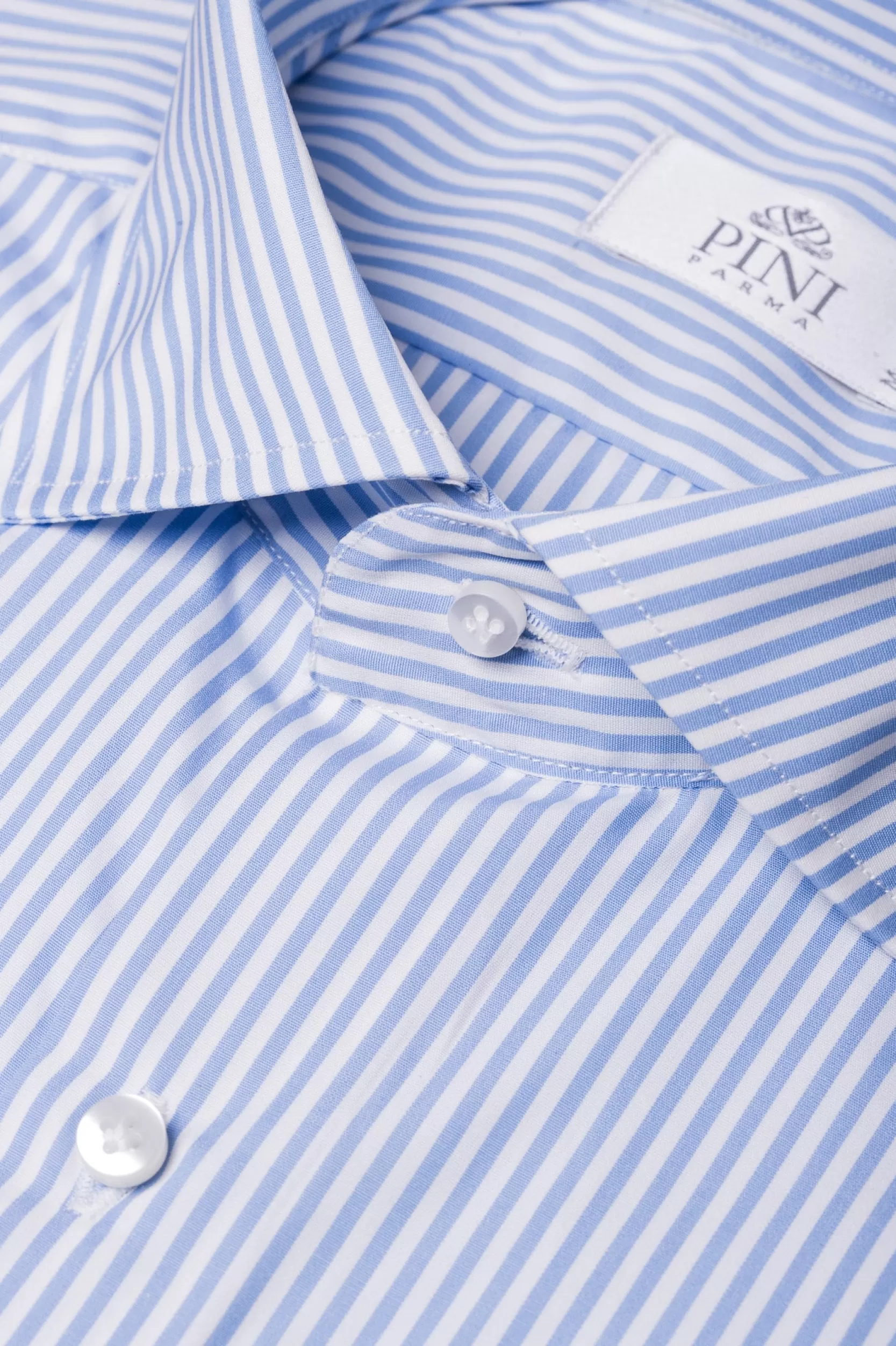 Cheap Pini Parma Camicia A Righe Azzurre - Made In Italy Azzurro