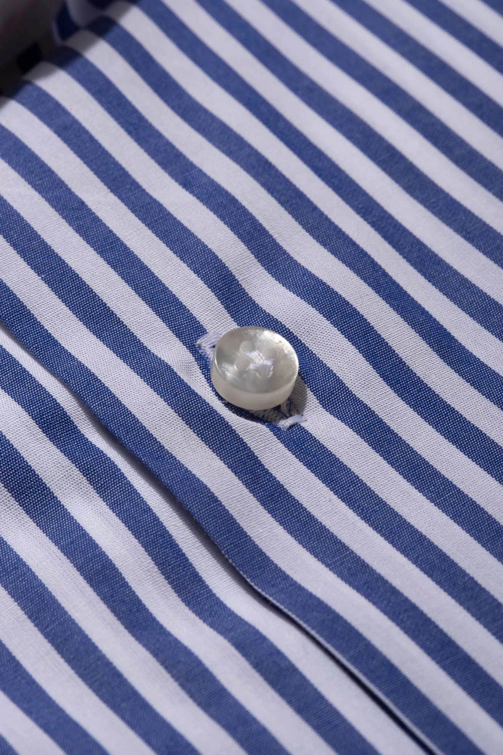 Cheap Pini Parma Camicia A Righe Blu Con Colletto Bianco Limited Edition - Made In Italy