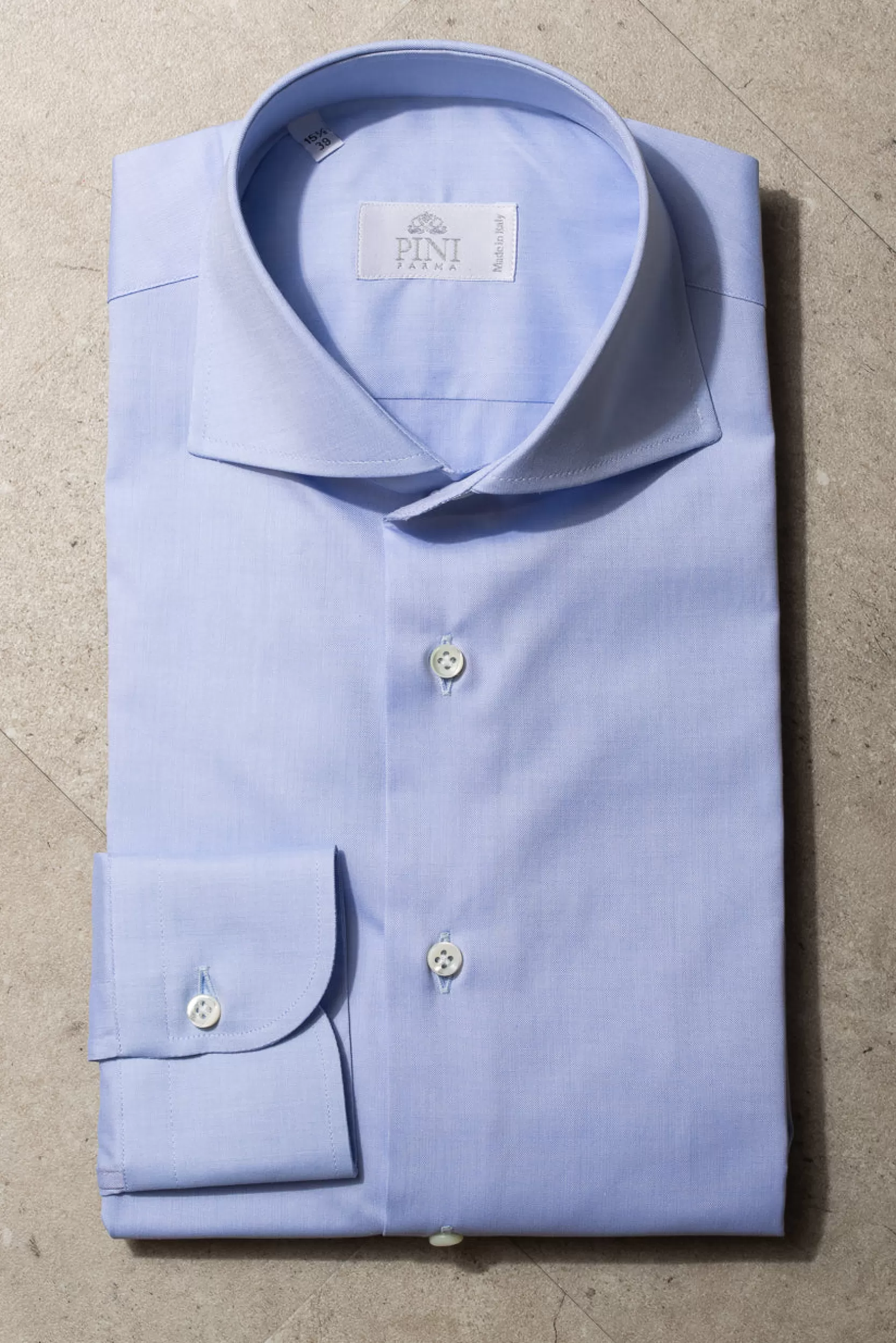 Best Pini Parma Camicia Azzurra “collezione Sartoriale” - Made In Italy Azzurro