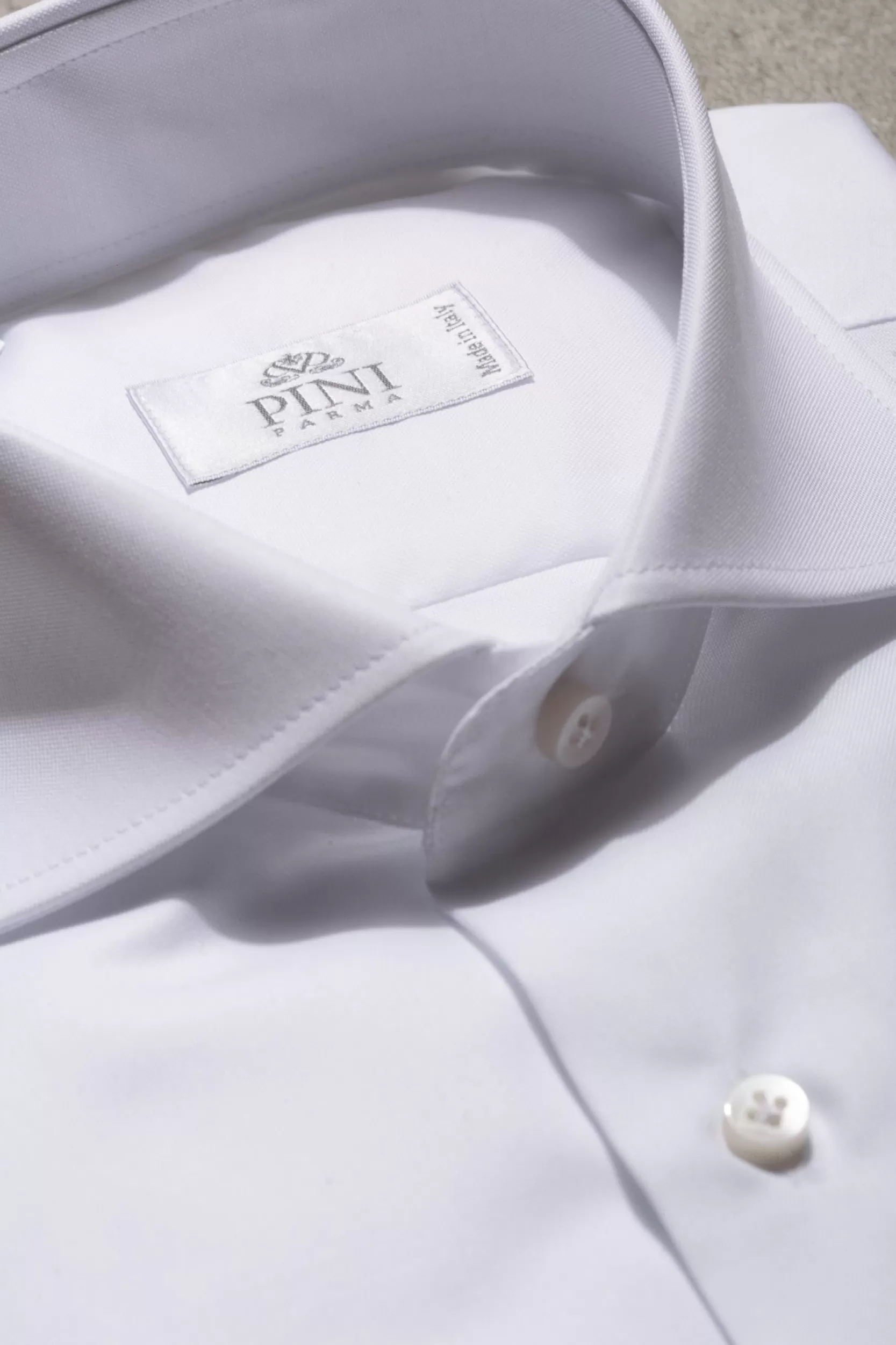 Hot Pini Parma Camicia Bianca - Made In Italy Bianco