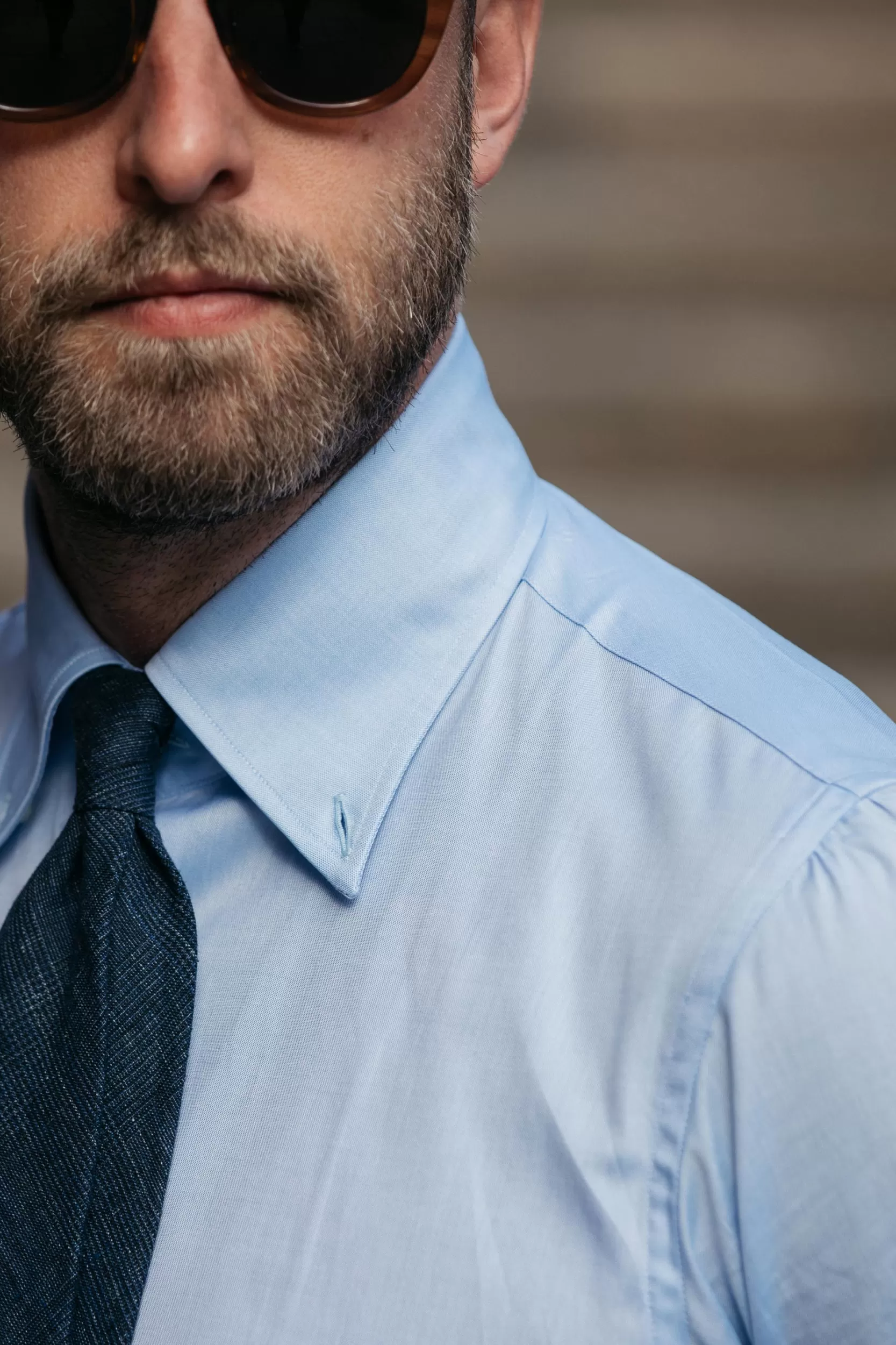 Online Pini Parma Camicia Button Down Azzurra “collezione Sartoriale” - Made In Italy Azzurro