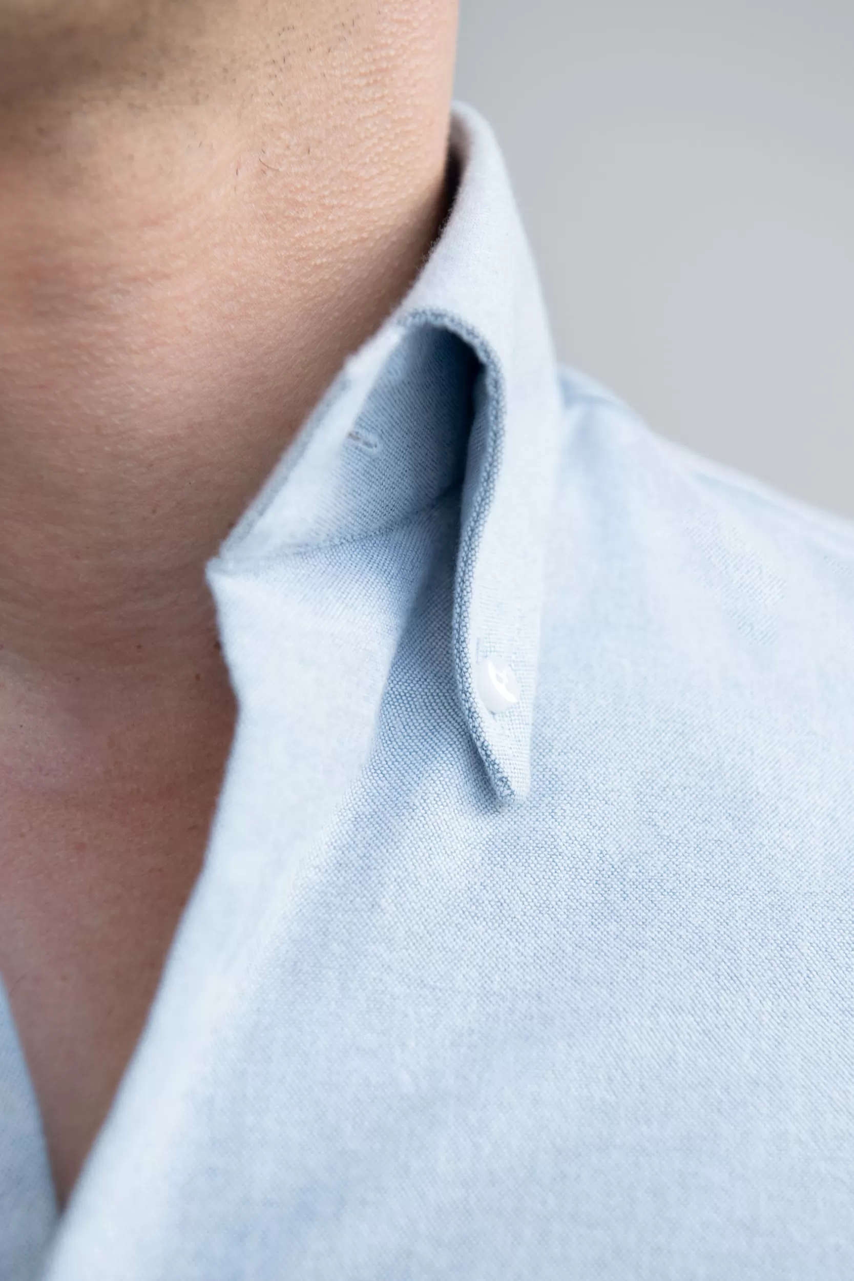 Best Sale Pini Parma Camicia Button Down In Morbida Oxford - Made In Italy Verde Acqua