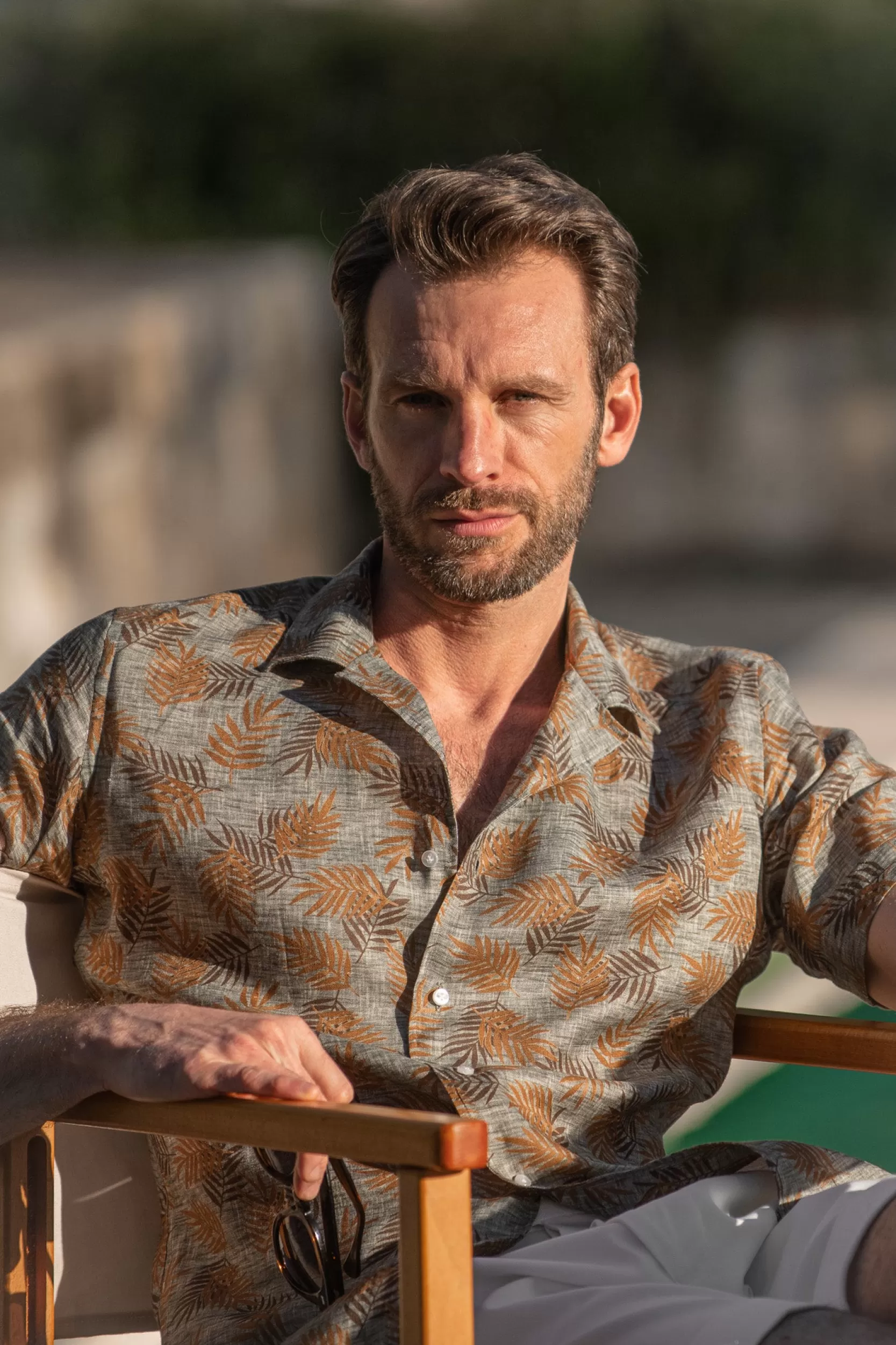 Cheap Pini Parma Camicia In Lino Hawaii - Made In Italy Verde