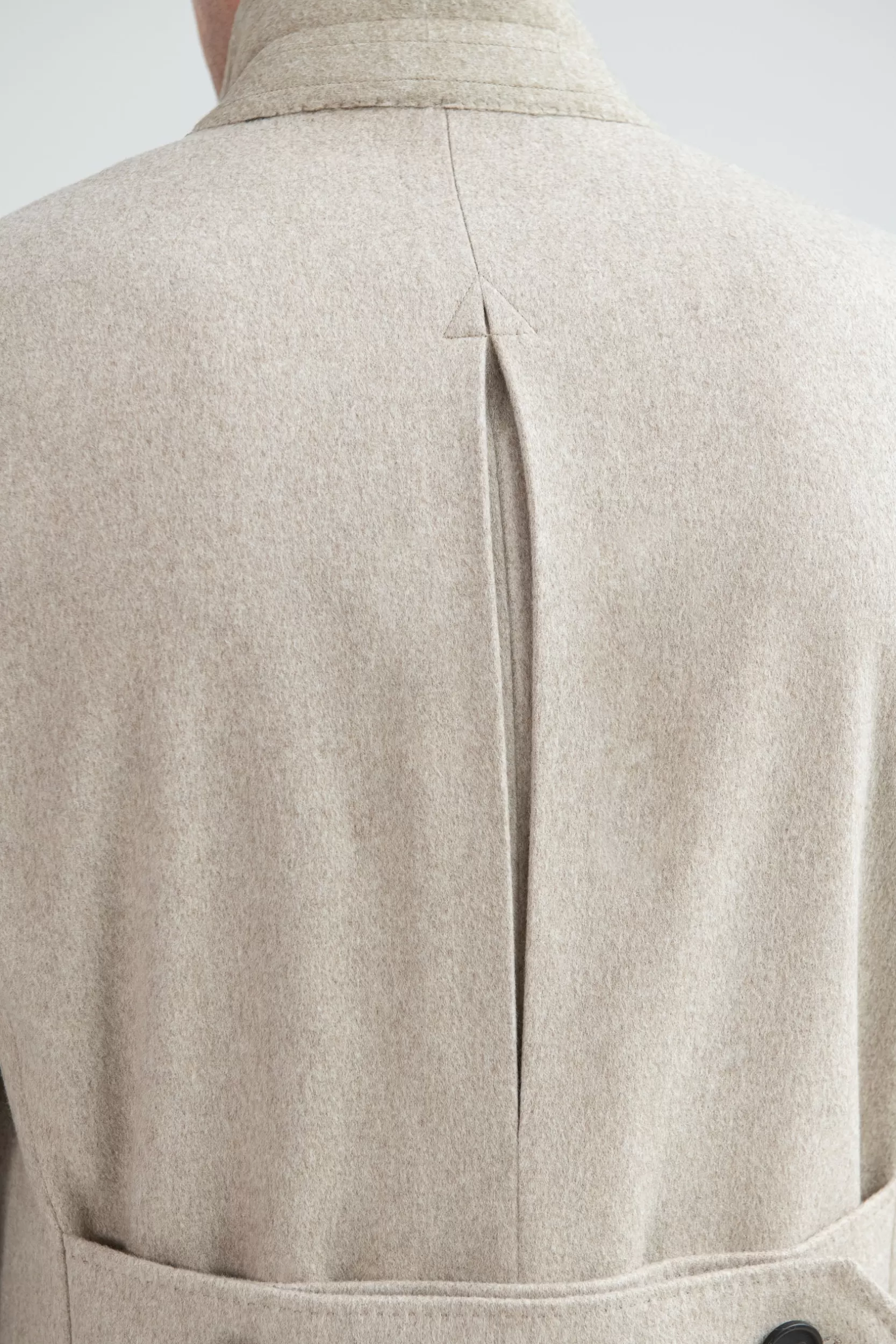 Discount Pini Parma Cappotto Polo In Lana Loro Piana – Made In Italy Beige