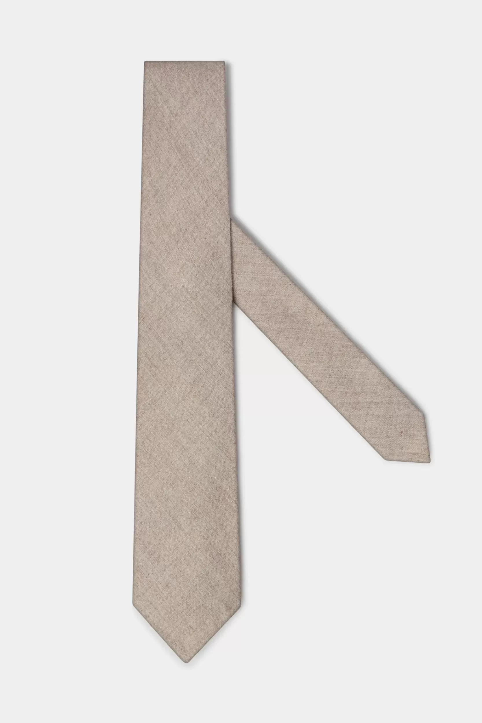 Online Pini Parma Cravatta In Flanella - Fatta A Mano In Italia Beige