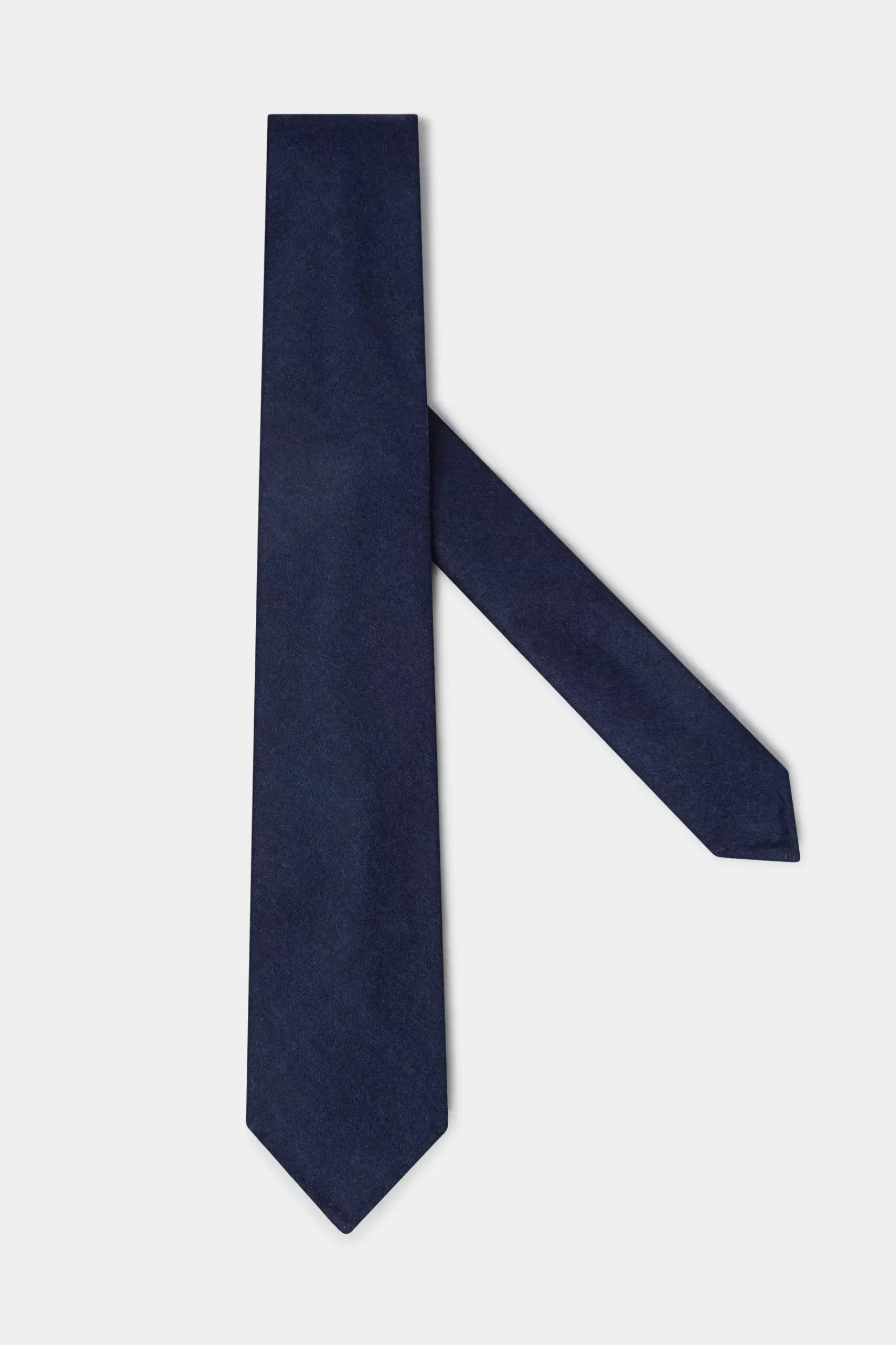 Hot Pini Parma Cravatta In Flanella - Fatta A Mano In Italia Blu