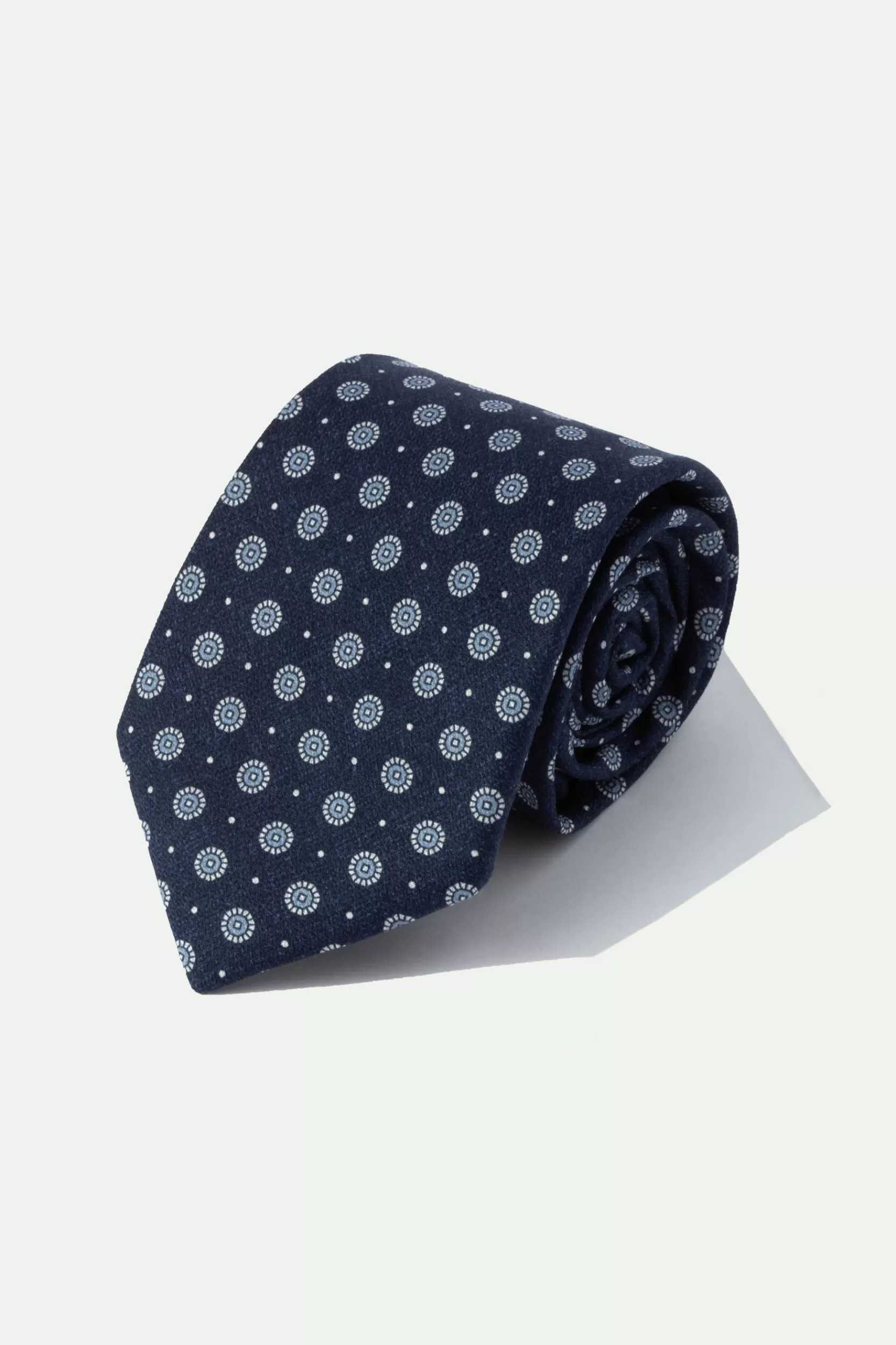 Cheap Pini Parma Cravatta In Seta Stampa Fantasia - Made In Italy Blu