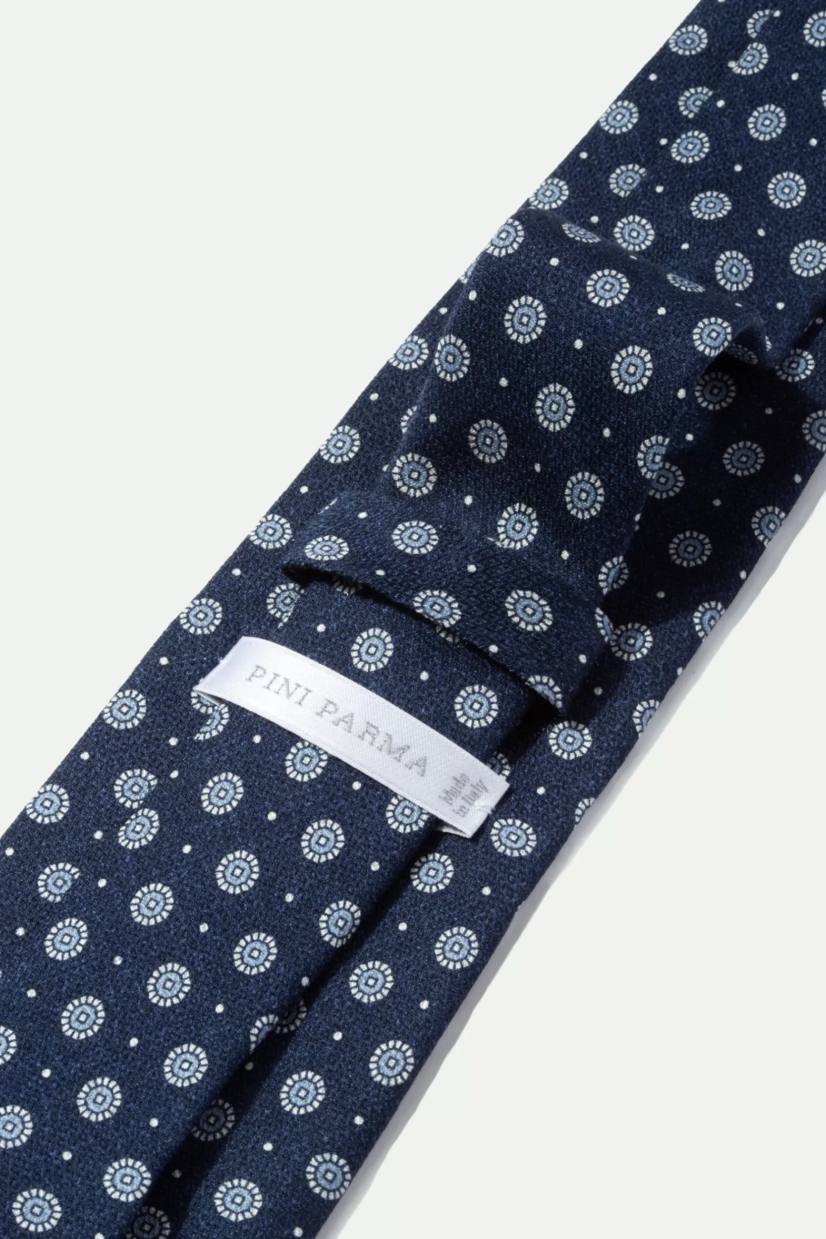 Cheap Pini Parma Cravatta In Seta Stampa Fantasia - Made In Italy Blu