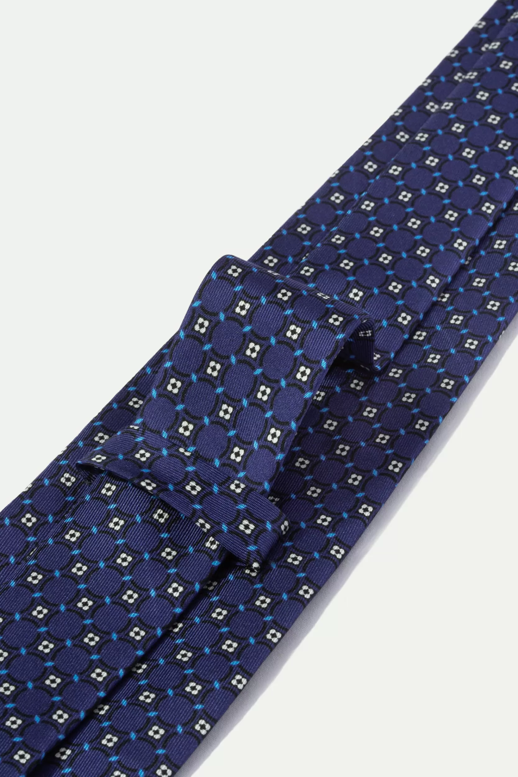 Flash Sale Pini Parma Cravatta In Seta Stampa Fantasia Blu Navy - Made In Italy Marina Militare