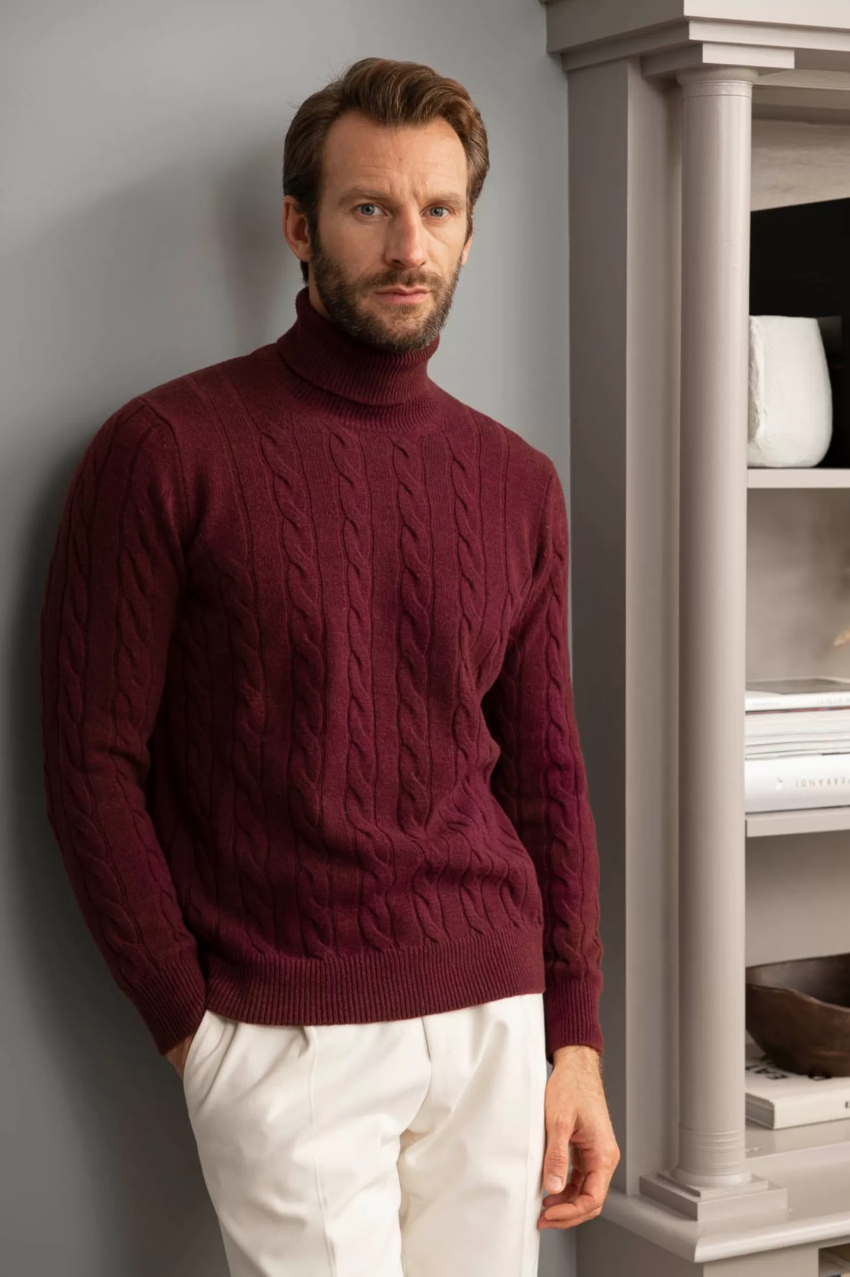 New Pini Parma Dolcevita Bordeaux – Made In Italy Borgogna