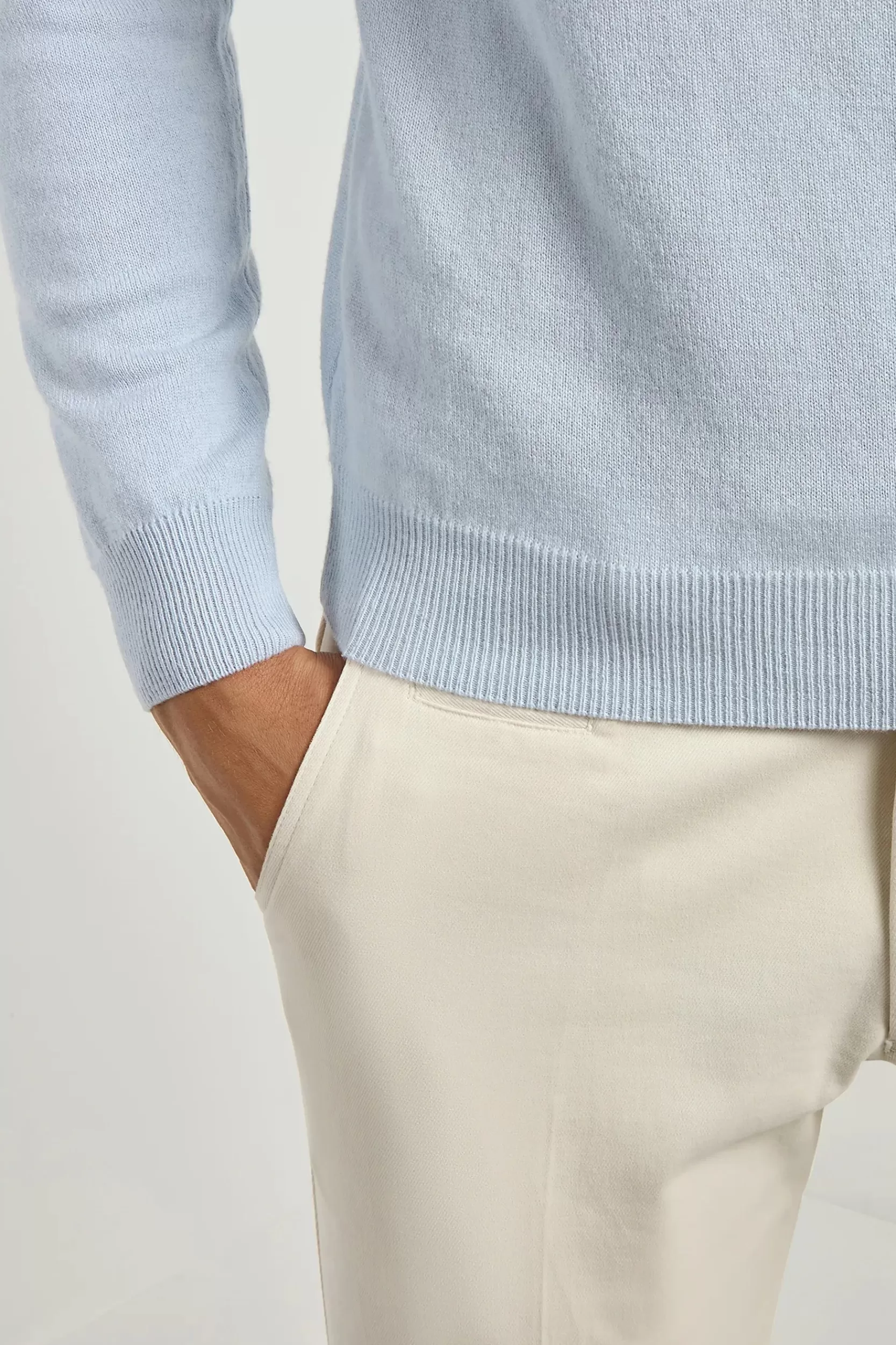 Shop Pini Parma Dolcevita In Cashmere – Made In Italy Azzurro