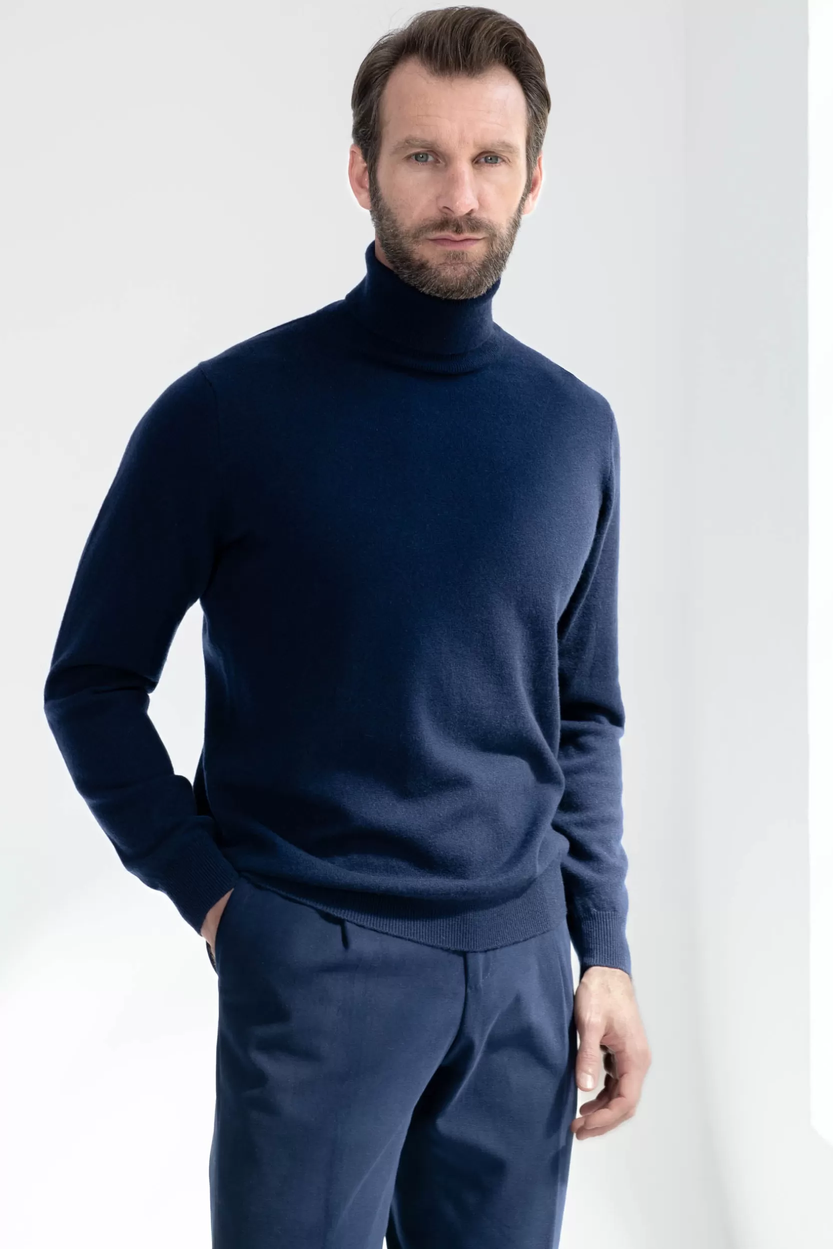 Cheap Pini Parma Dolcevita In Cashmere – Made In Italy Blu