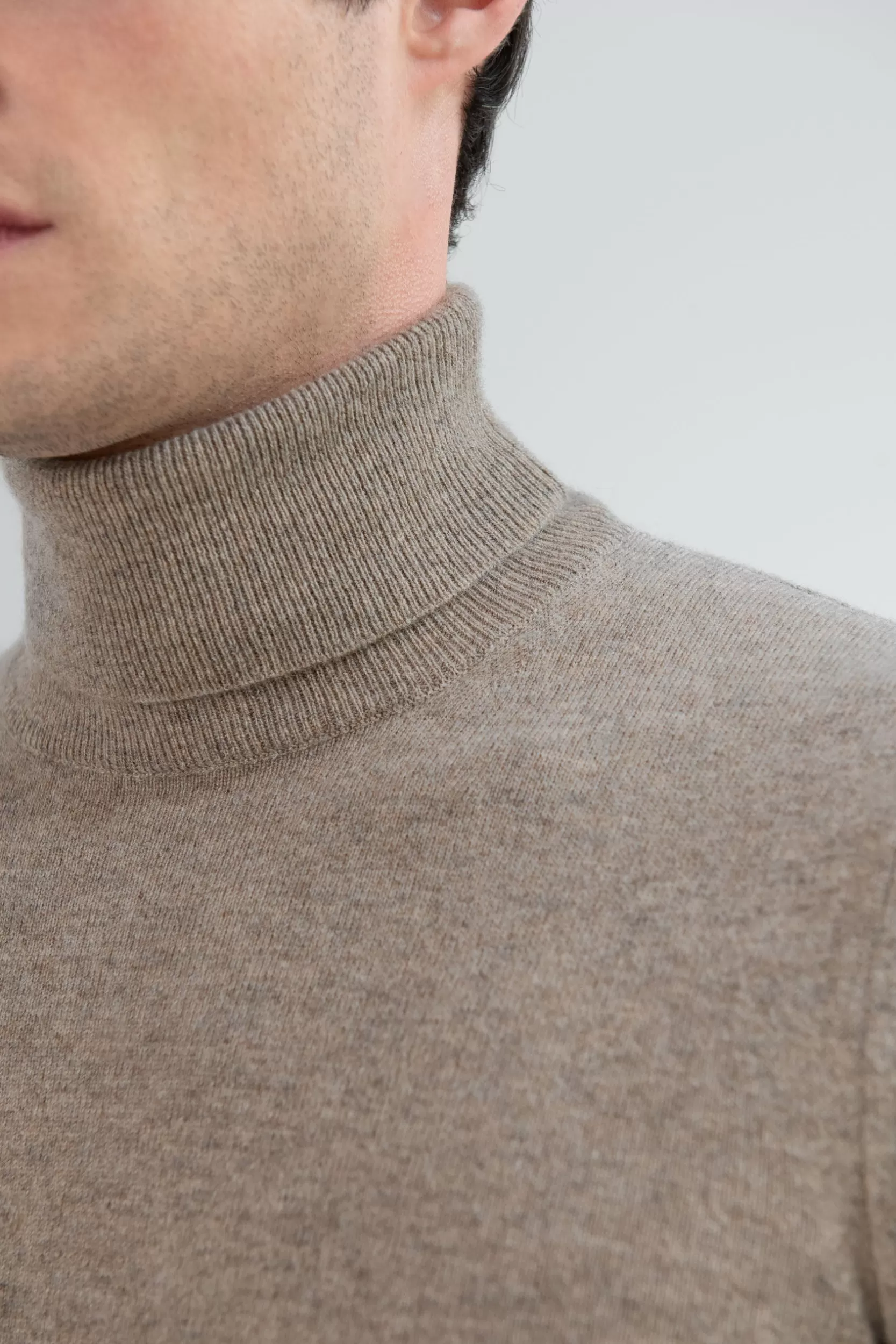 Cheap Pini Parma Dolcevita In Cashmere Tortora – Made In Italy Talpa