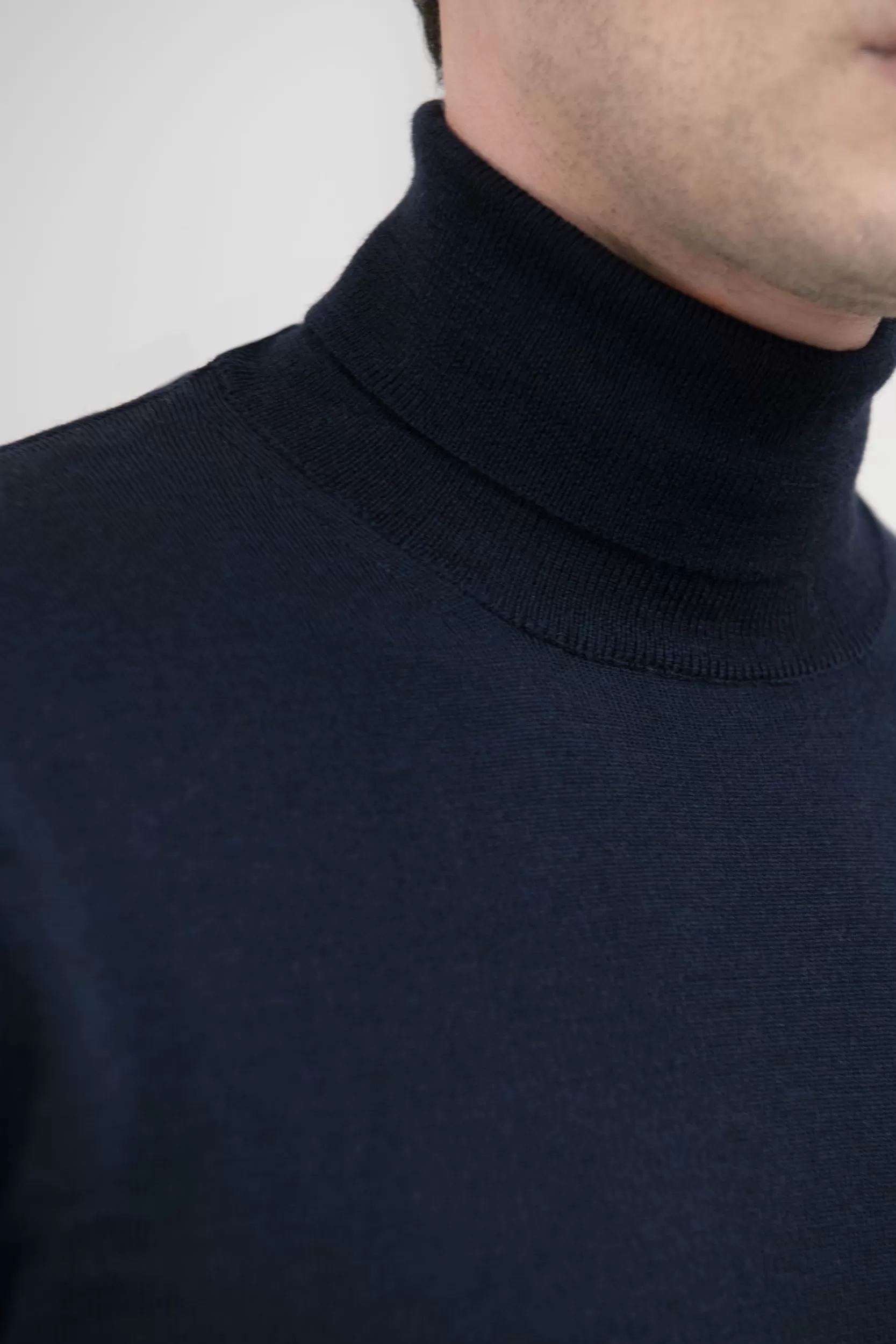 Flash Sale Pini Parma Dolcevita In Lana Merino – Made In Italy Blu