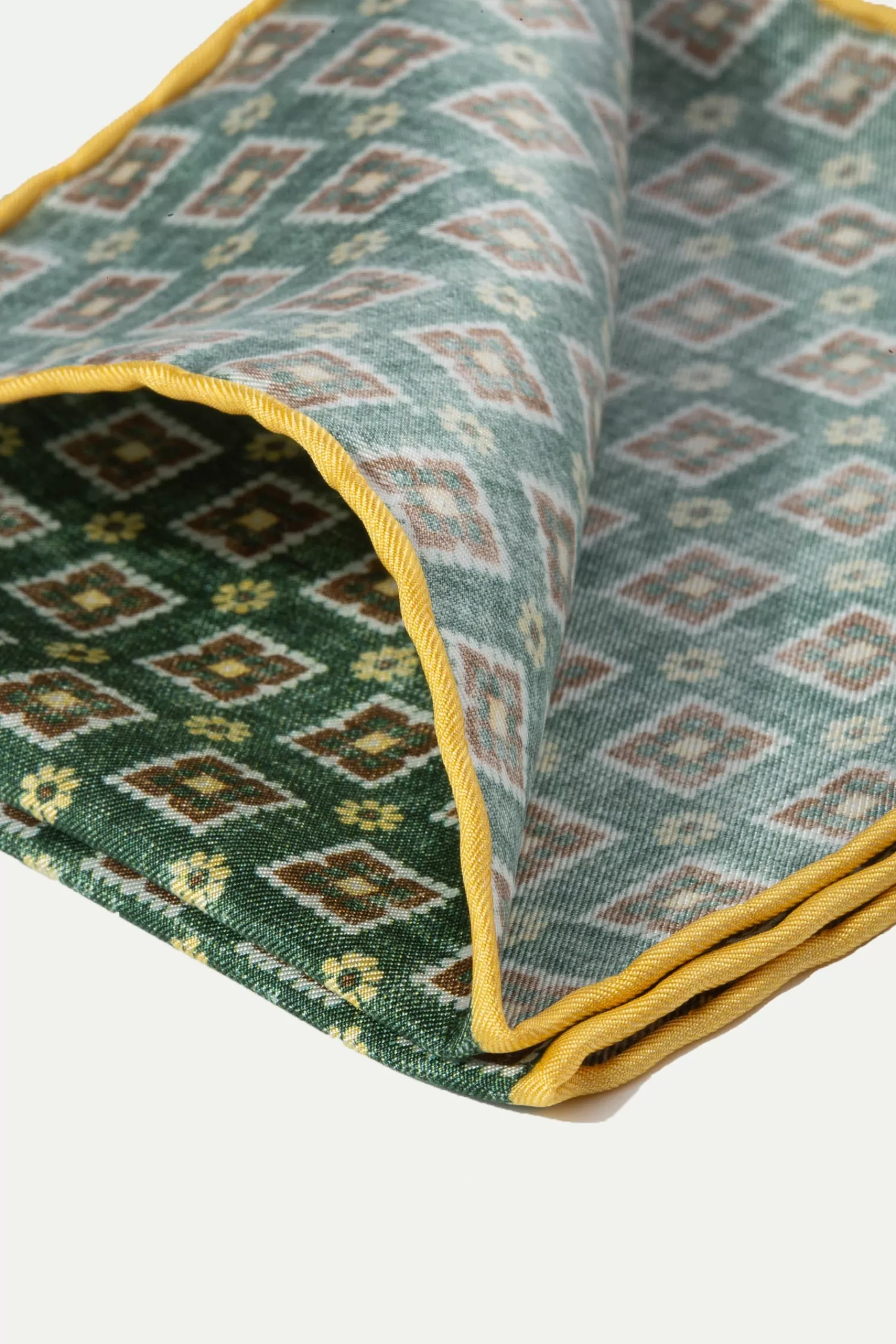 Hot Pini Parma Fazzoletti Da Taschino Fantasia Verde - Made In Italy