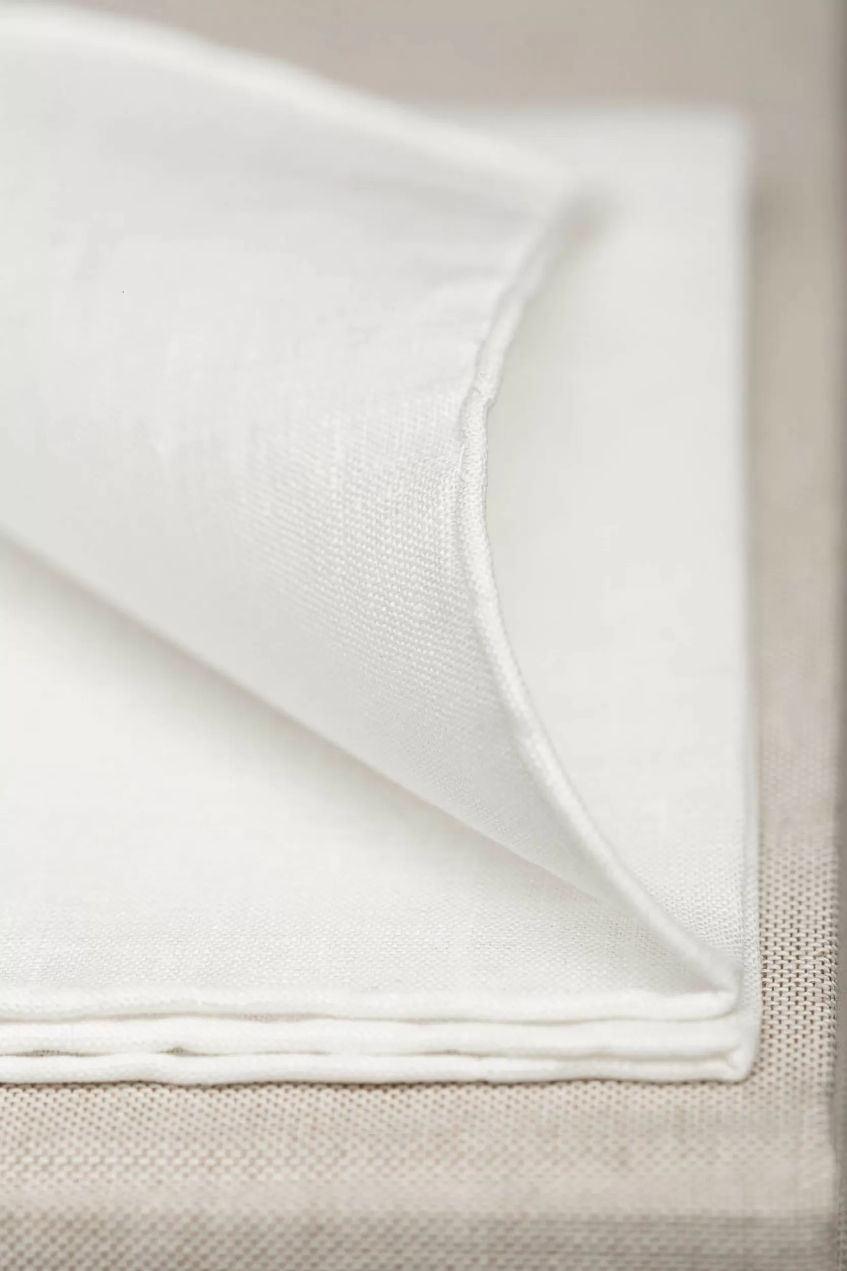 Discount Pini Parma Fazzoletti Da Taschino In Lino - Made In Italy Bianco
