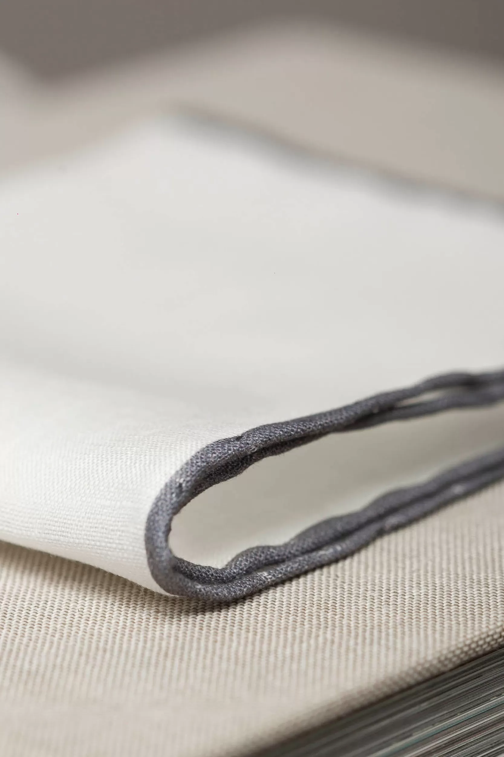 Online Pini Parma Fazzoletti Da Taschino In Lino Bianco/ - Made In Italy Grigio