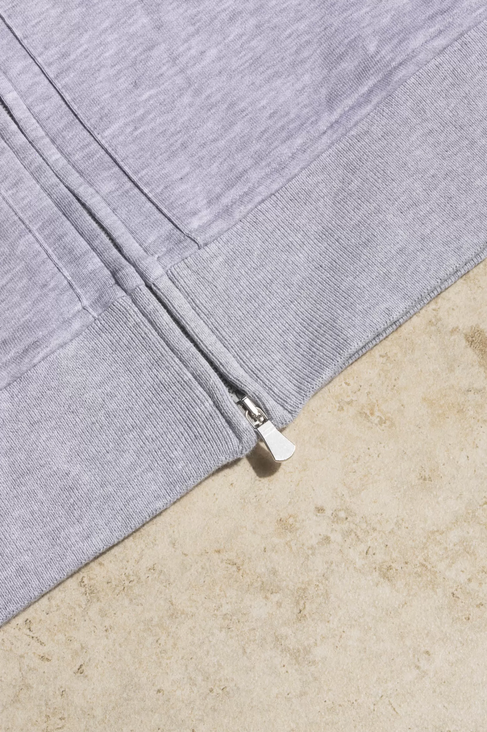 Cheap Pini Parma Felpa Con Cappuccio E Zip Grigio Chiaro Per Il Tempo Libero - Made In Italy