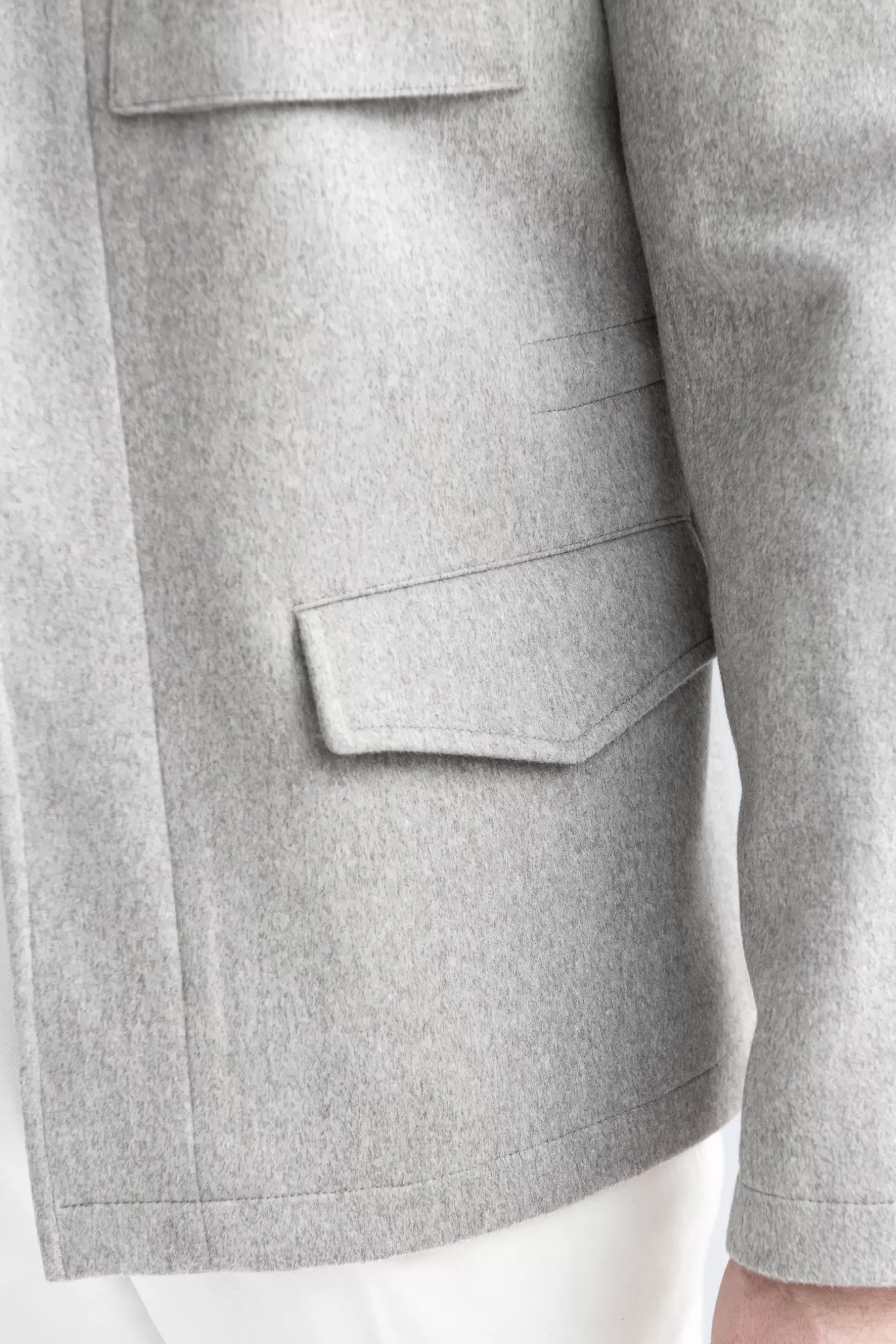 Cheap Pini Parma Field Jacket Beige In Tessuto Loro Piana - Made In Italy