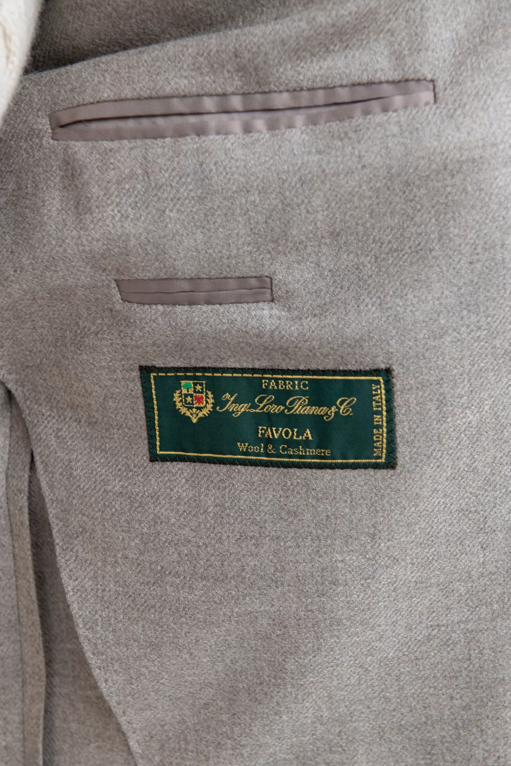 Best Sale Pini Parma Giacca In Lana E Cashmere Loro Piana - Made In Italy Beige