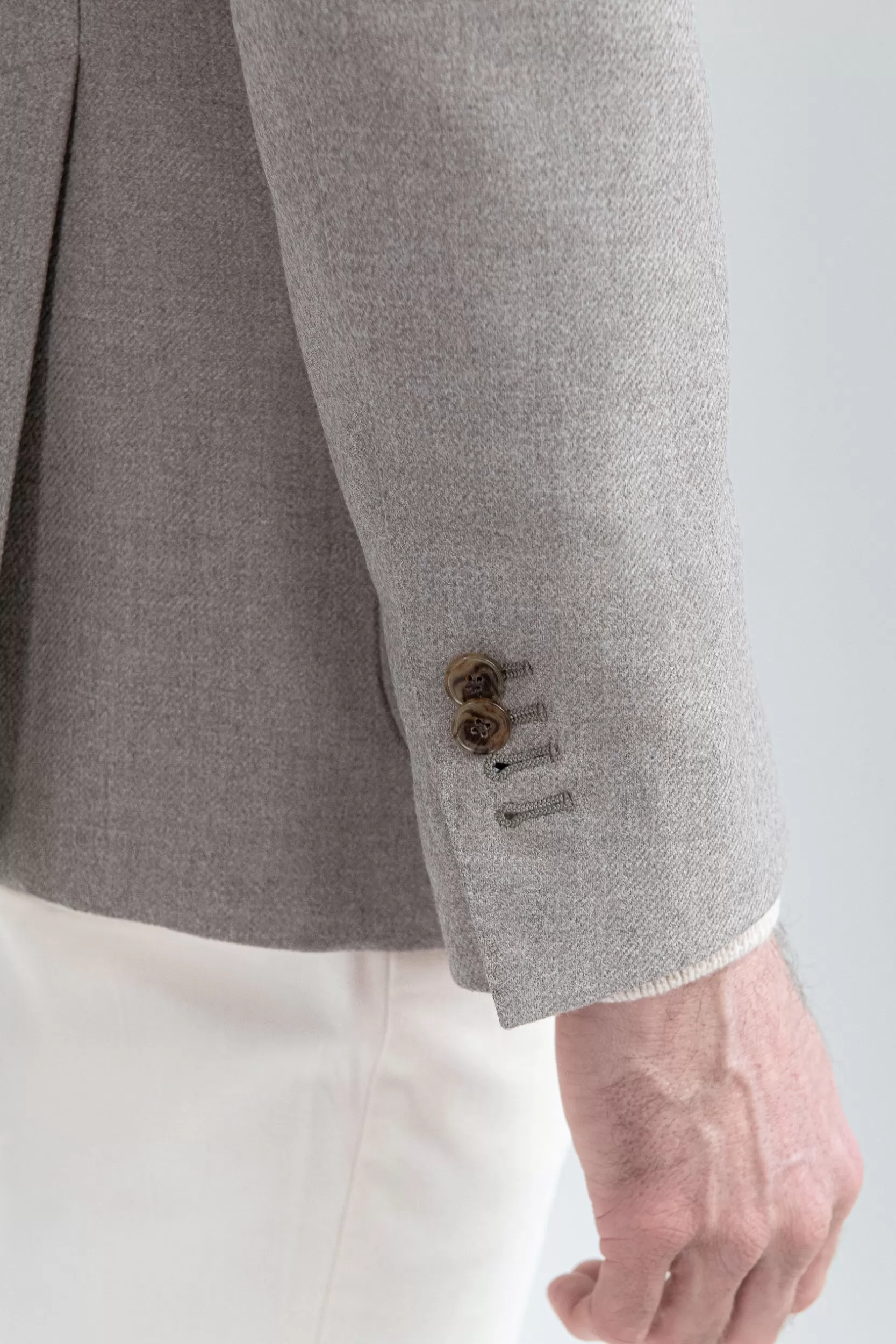 Best Sale Pini Parma Giacca In Lana E Cashmere Loro Piana - Made In Italy Beige