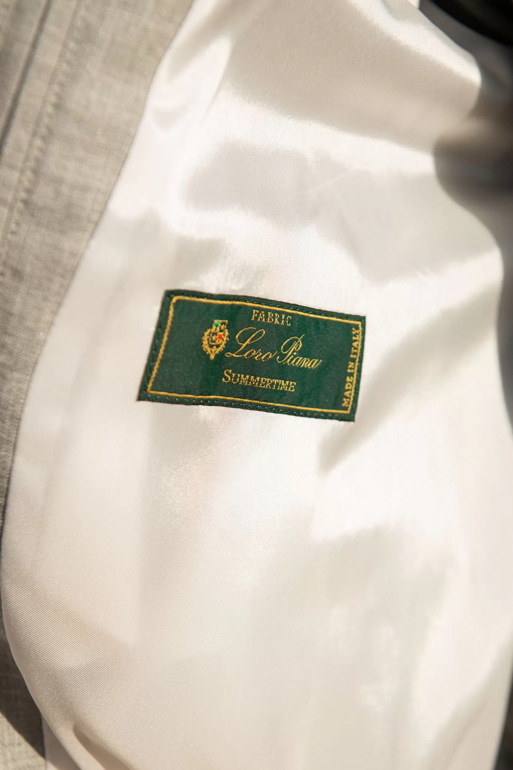 Outlet Pini Parma Giacca Corta Grigia In Tessuto Loro Piana – Made In Italy Grigio
