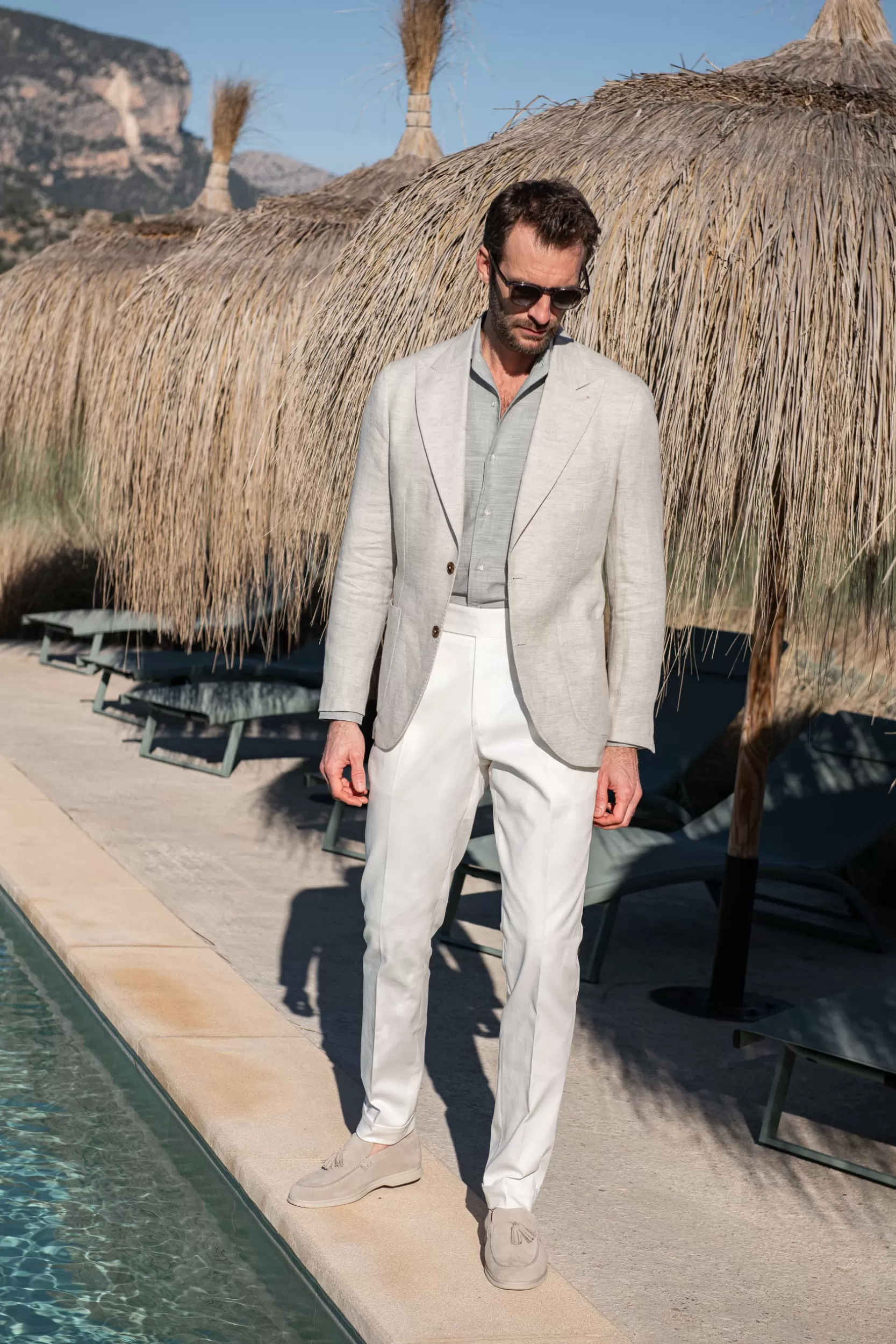 giacca_in_lino_spigato_stone_collezione_soragna___made_in_italy_4.webp Online Pini Parma Giacca In Lino Spigato Stone "Collezione Soragna " - Made In Italy