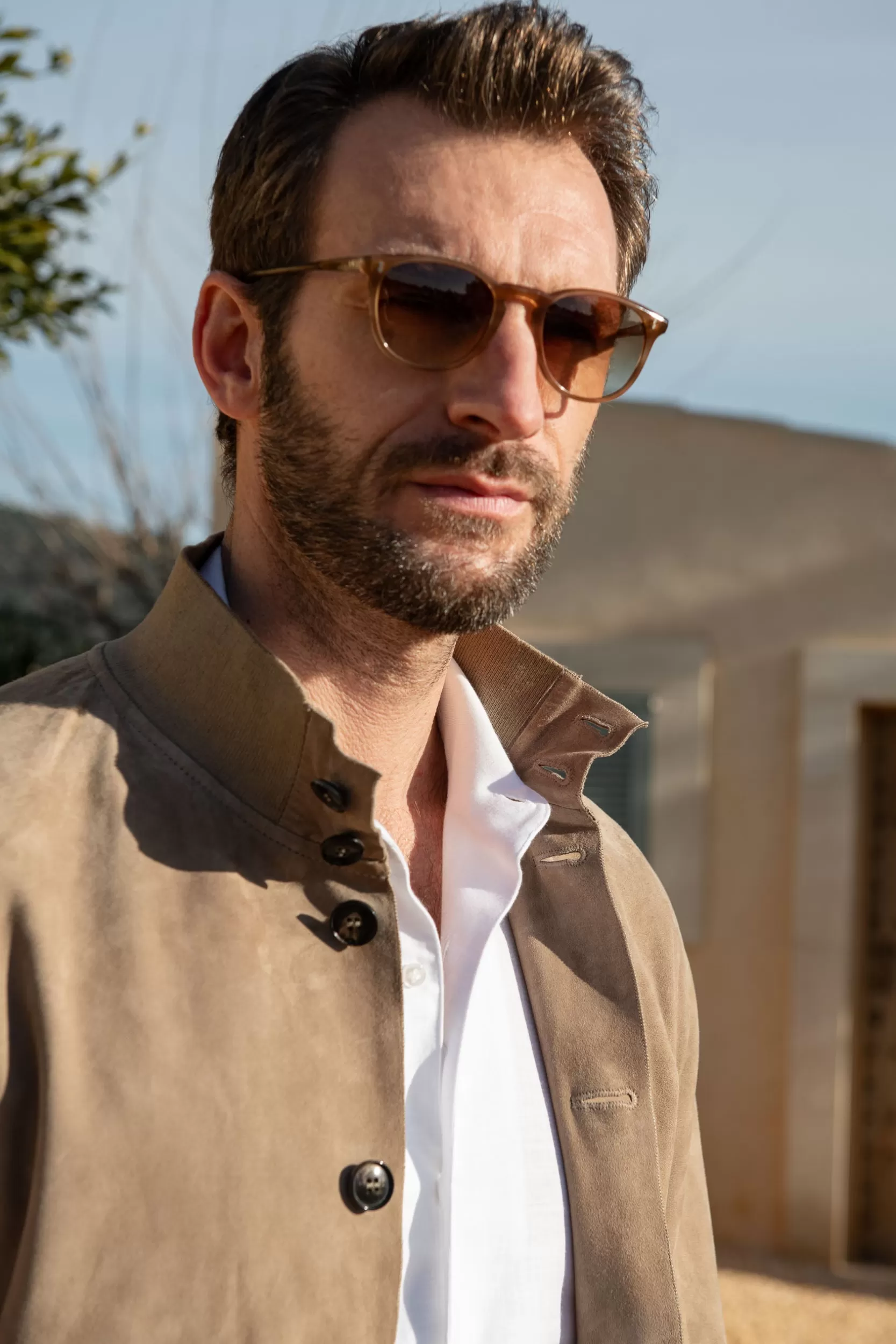 Flash Sale Pini Parma Giacca Nuvola In Morbida Pelle Scamosciata Beige – Made In Italy