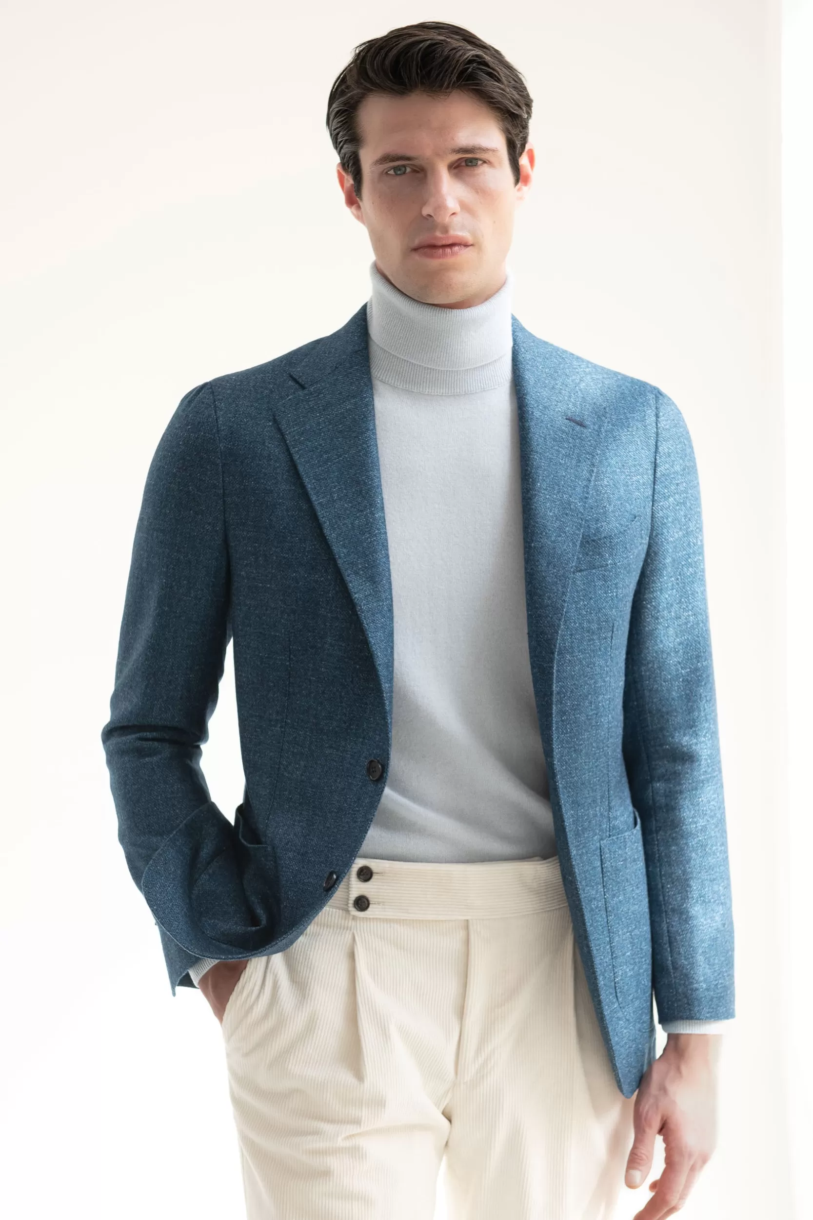 Online Pini Parma Giacca Petrol - Made In Italy