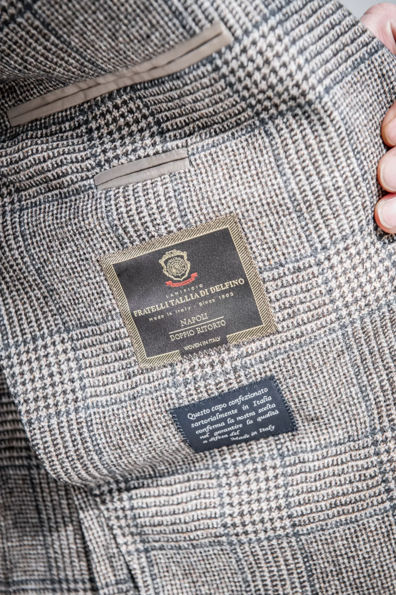 giacca_principe_di_galles_marrone__made_in_italy_3.webp Discount Pini Parma Giacca Principe Di Galles - Made In Italy Marrone