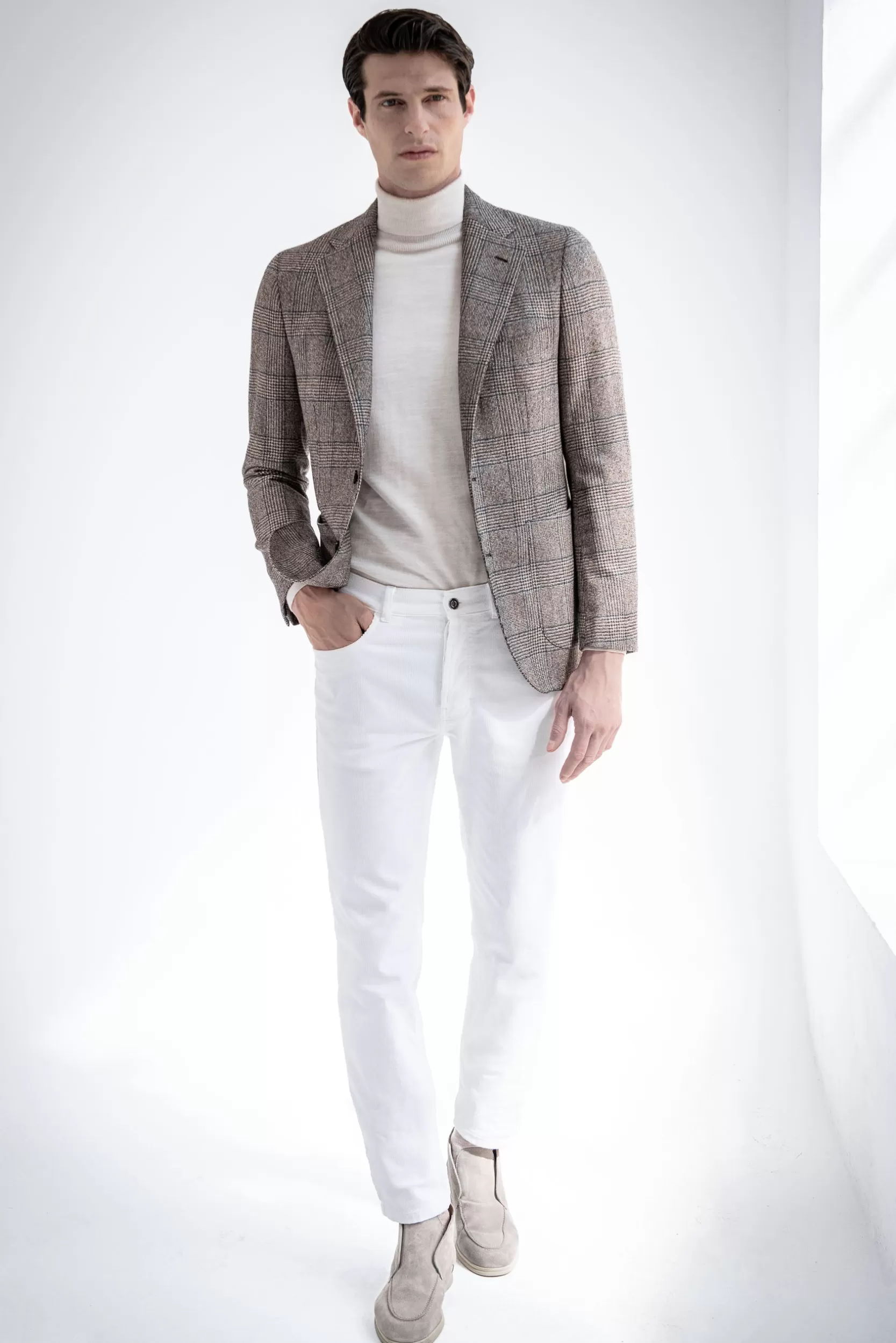 giacca_principe_di_galles_marrone__made_in_italy_4.webp Discount Pini Parma Giacca Principe Di Galles - Made In Italy Marrone