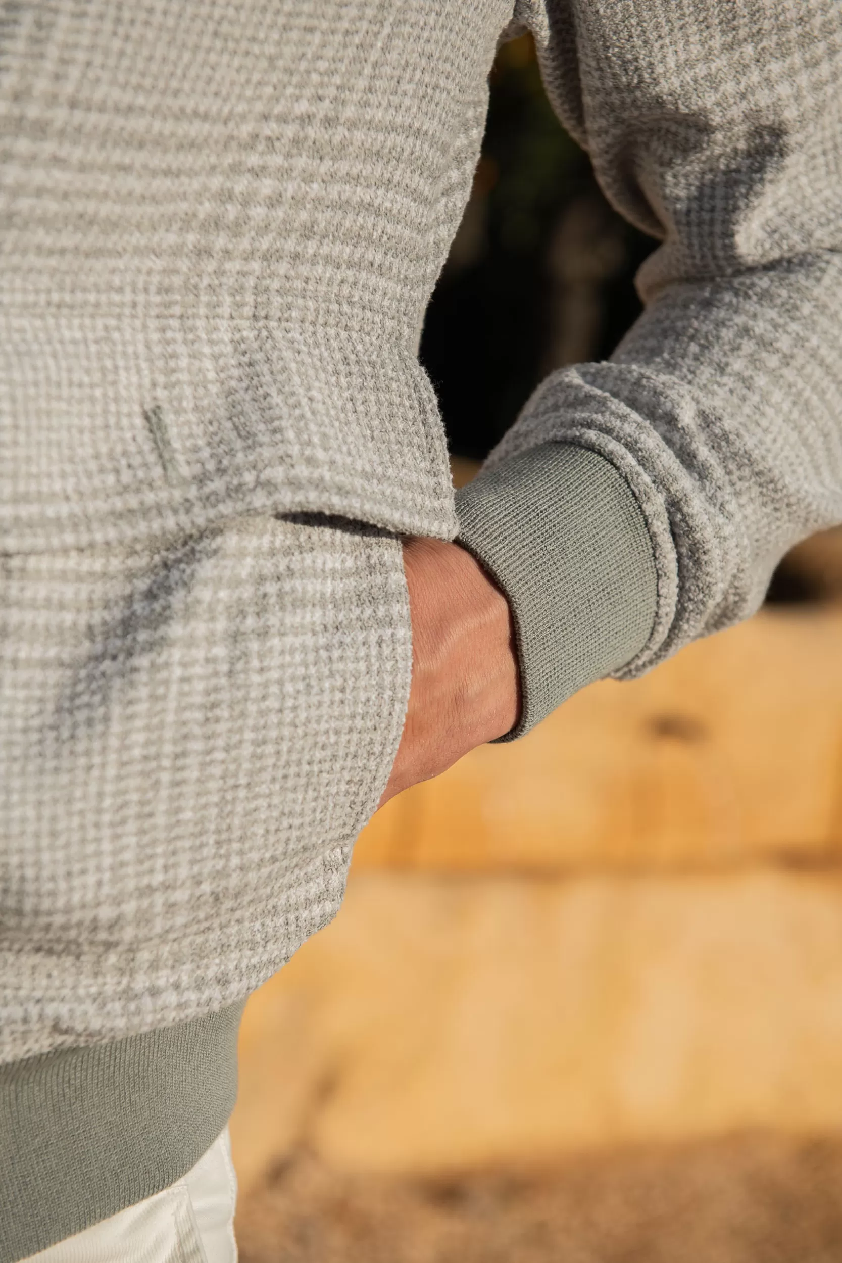 Outlet Pini Parma Giubbotto Bomber Grigio Chiaro In Principe Di Galles – Made In Italy
