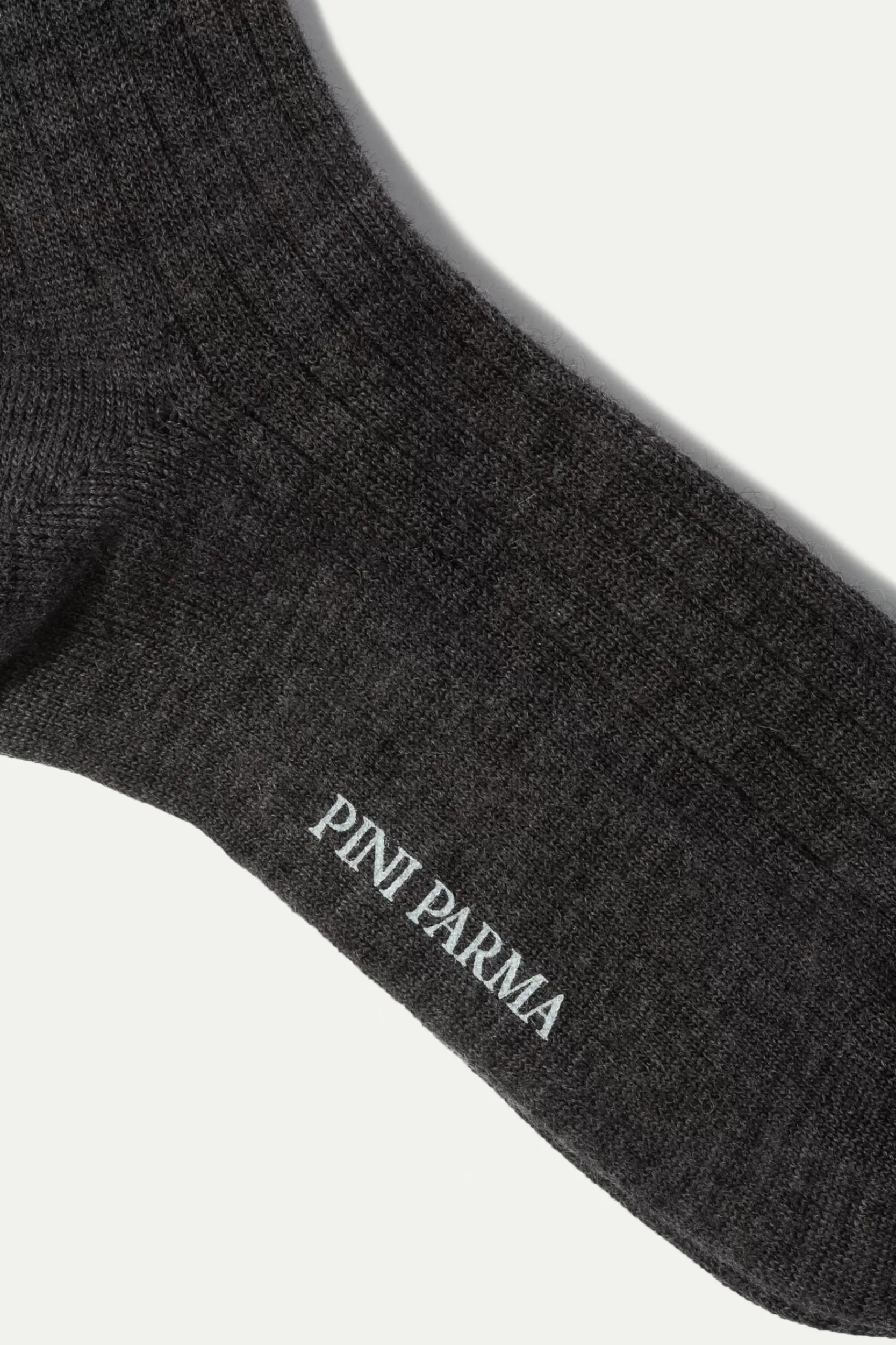 Clearance Pini Parma Grigio - Calzini Corti In Lana Super Resistente - Made In Italy