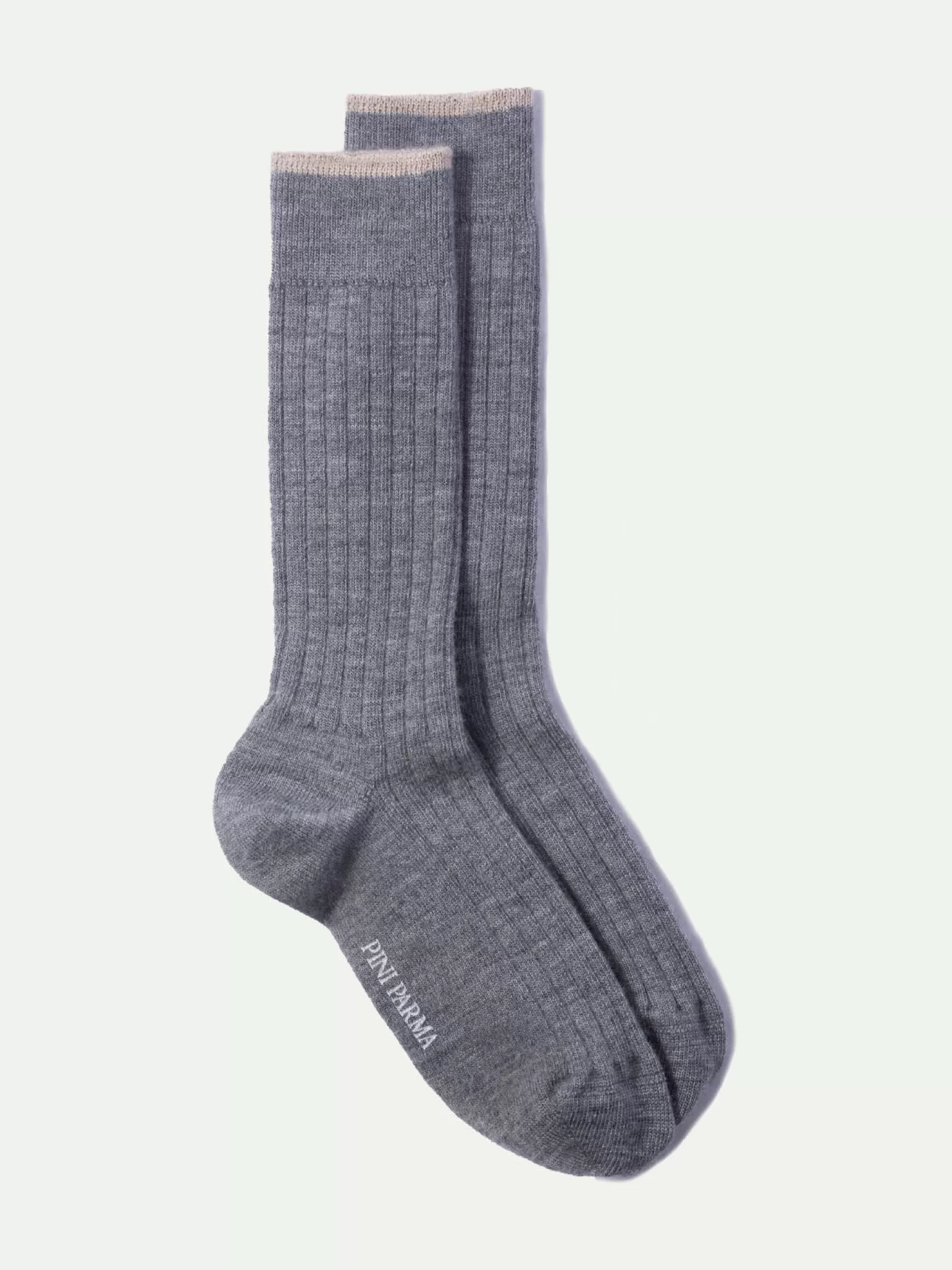 Cheap Pini Parma - Calzini Corti In Lana Super Resistente - Made In Italy Grigio chiaro