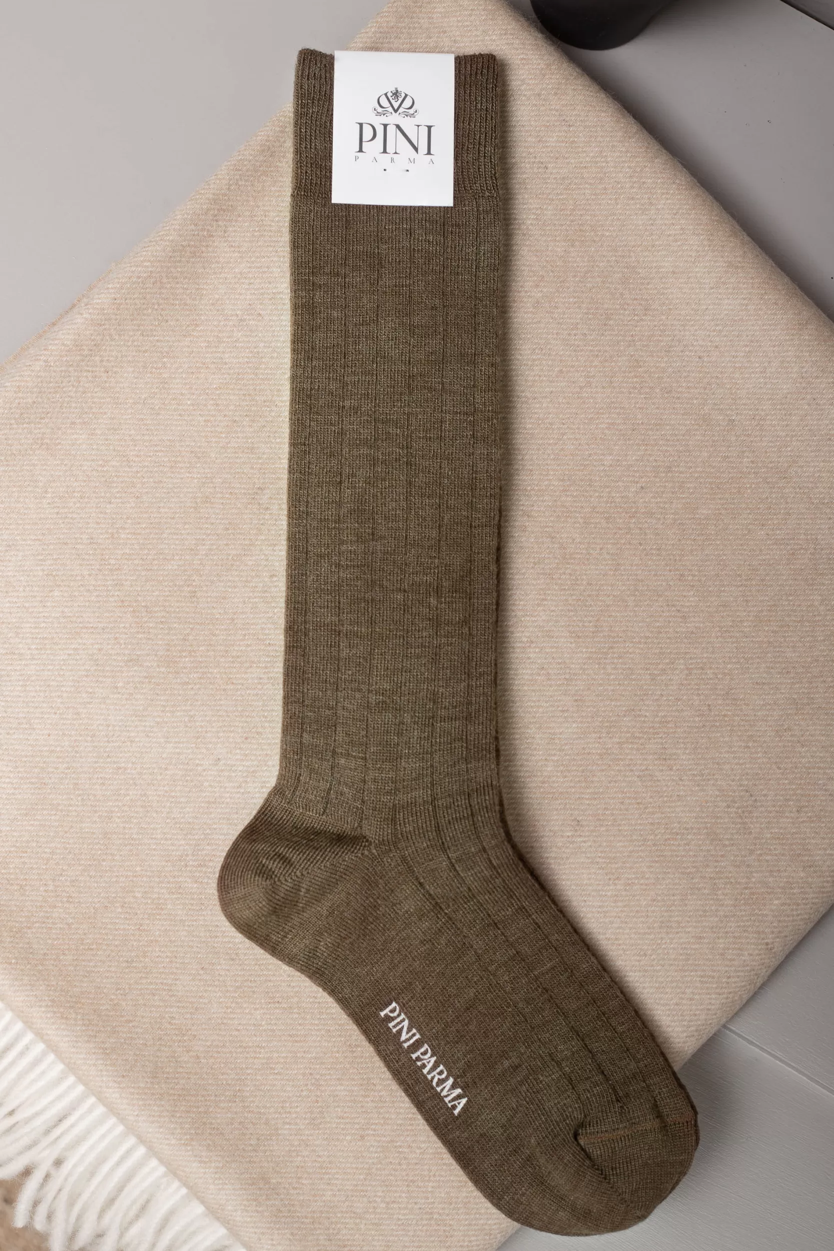 Best Pini Parma - Calzini Corti In Lana Super Resistente - Made In Italy Marrone