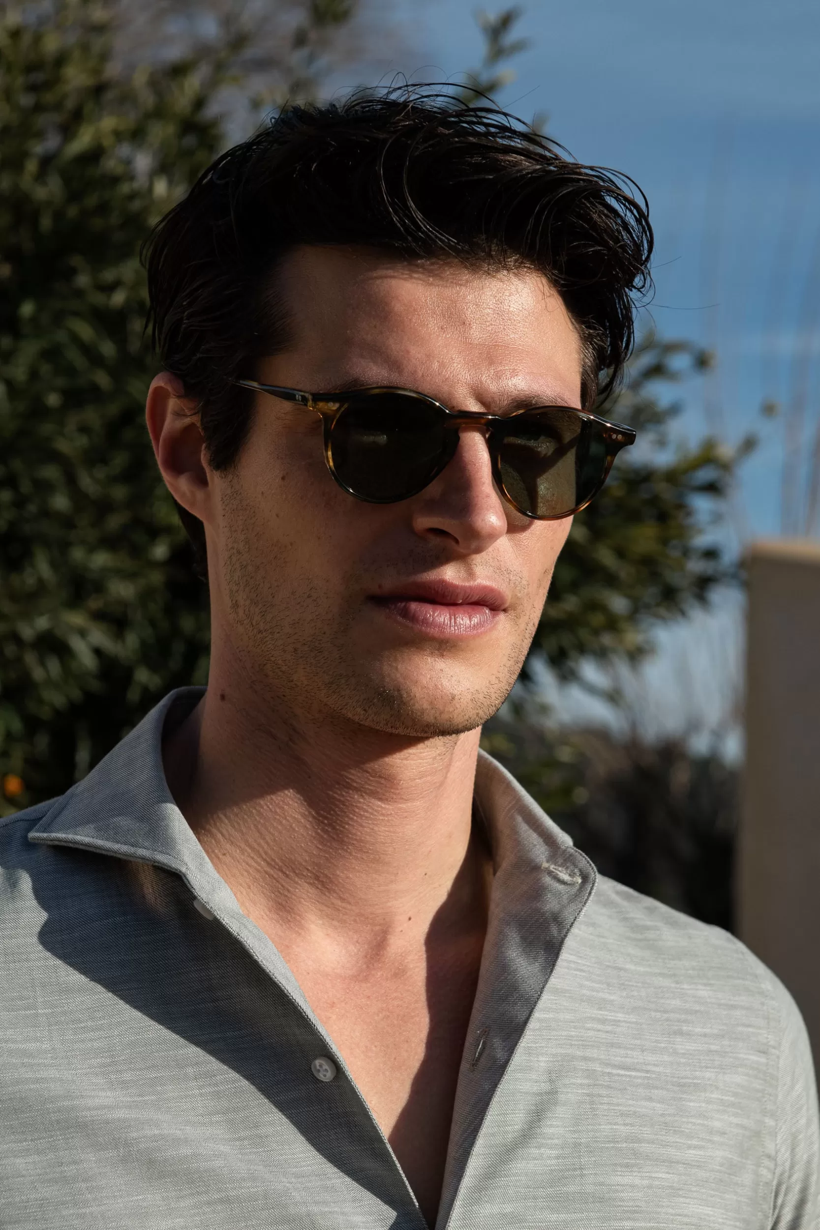 Shop Pini Parma Occhiali Da Sole Turtle Portofino - Made In Italy Marrone