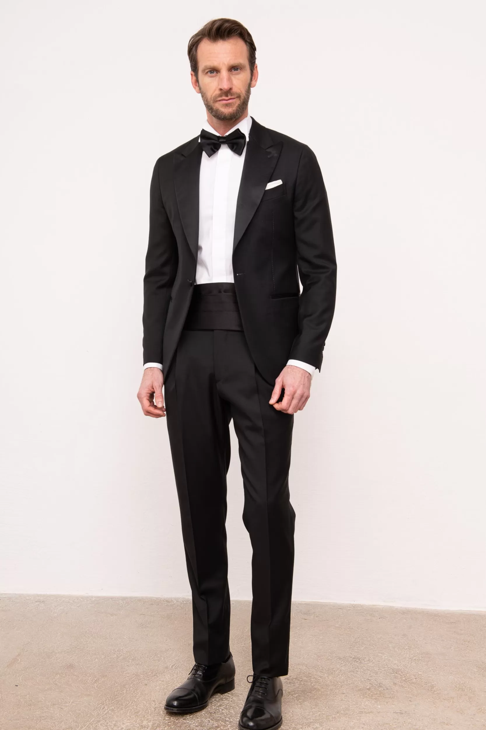Store Pini Parma Oxford Nere Da Smoking - Made In Italy