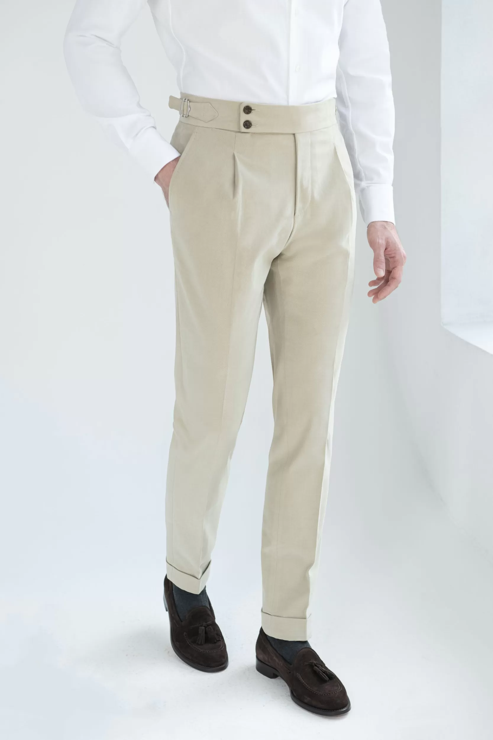 Online Pini Parma Pantalone In Cotone " Soragna Capsule Collection" - Made In Italy Sabbia